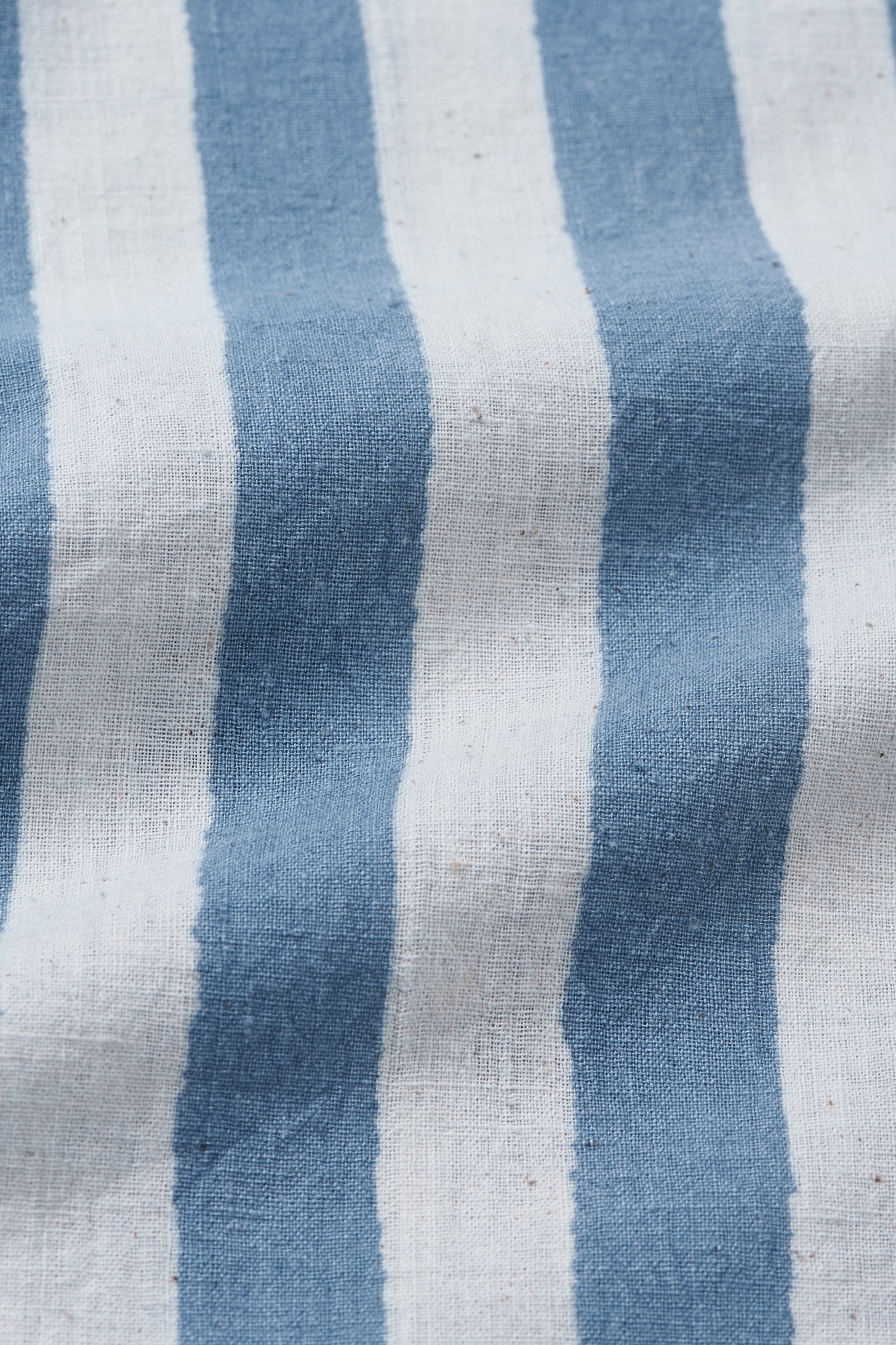 STRIPED KAFTAN DRESS IN MEDIUM INDIGO