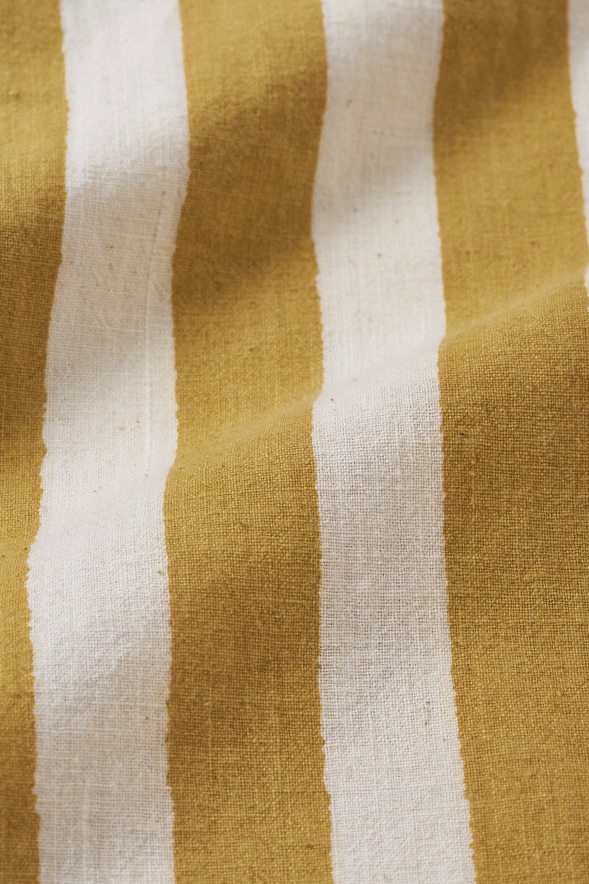 STRIPED KAFTAN DRESS IN MUSTARD YELLOW