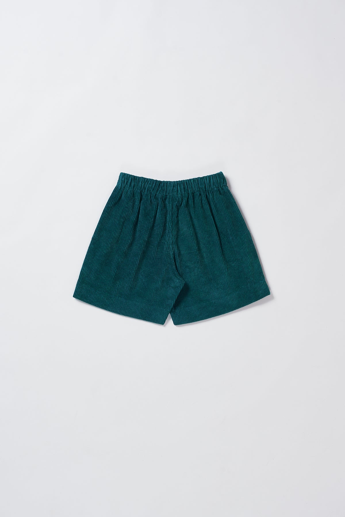 Unisex Corduroy Shorts in Bottle Green