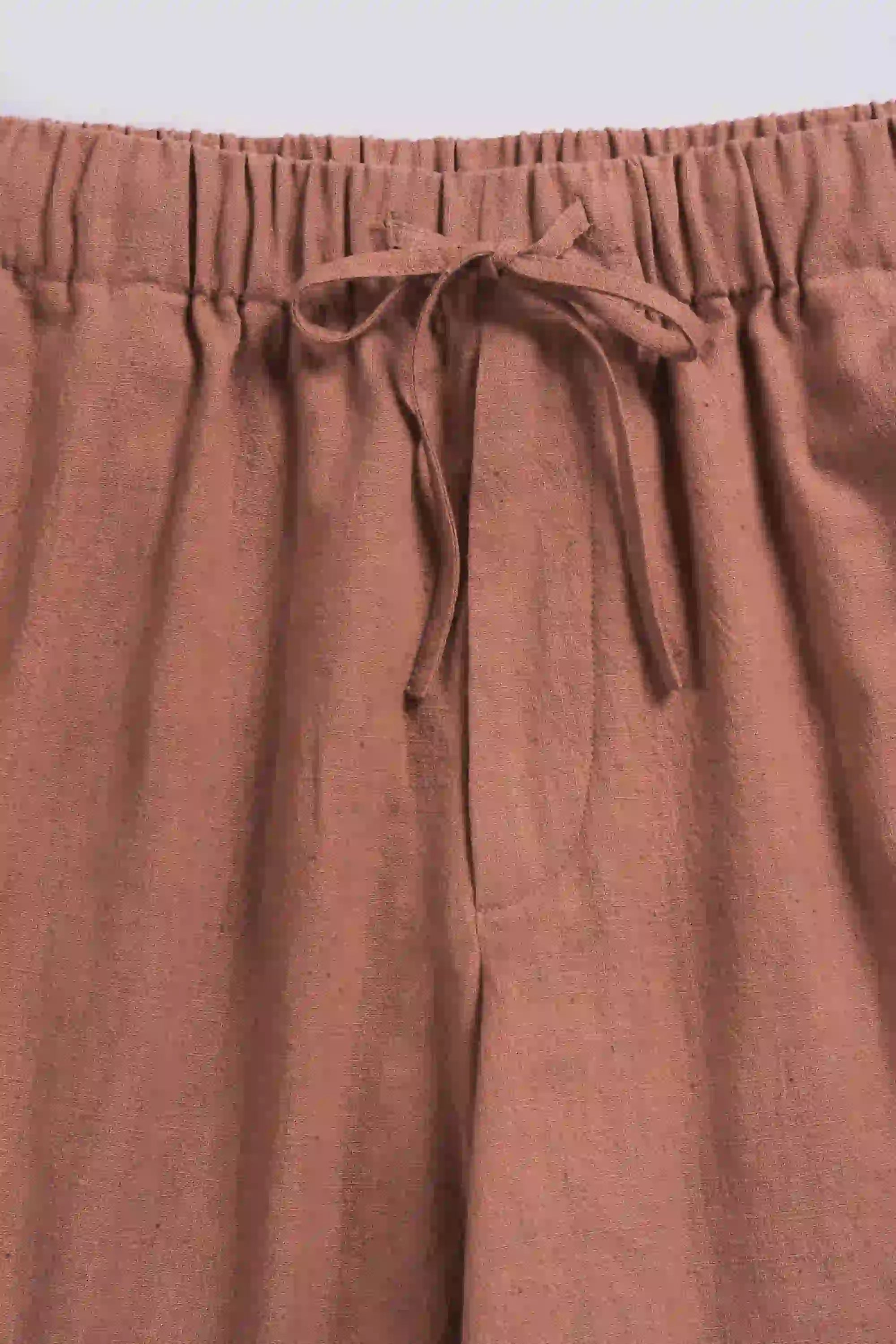 Fabric close-up with drawstring