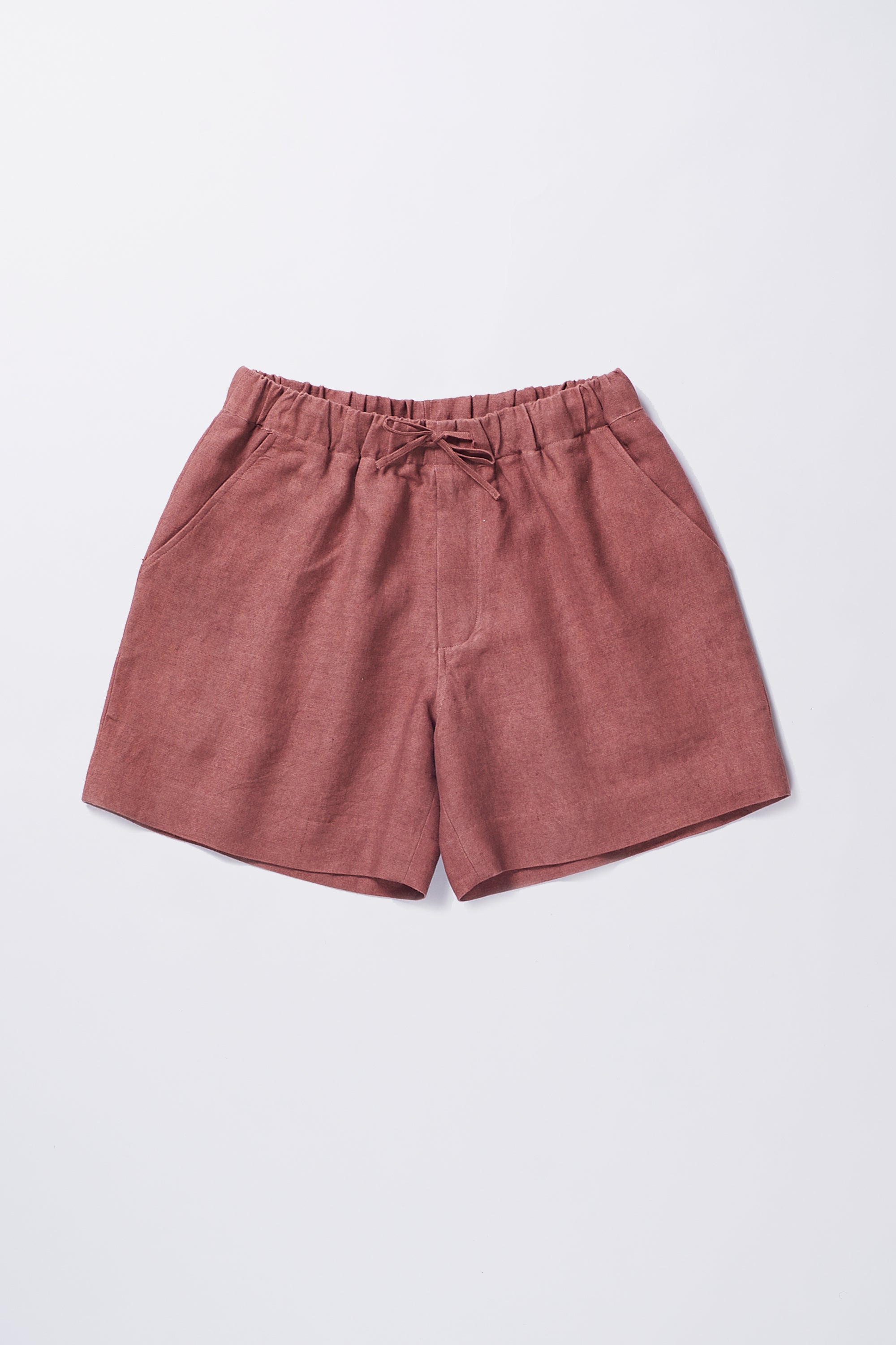 Rouge Pink Linen Shorts