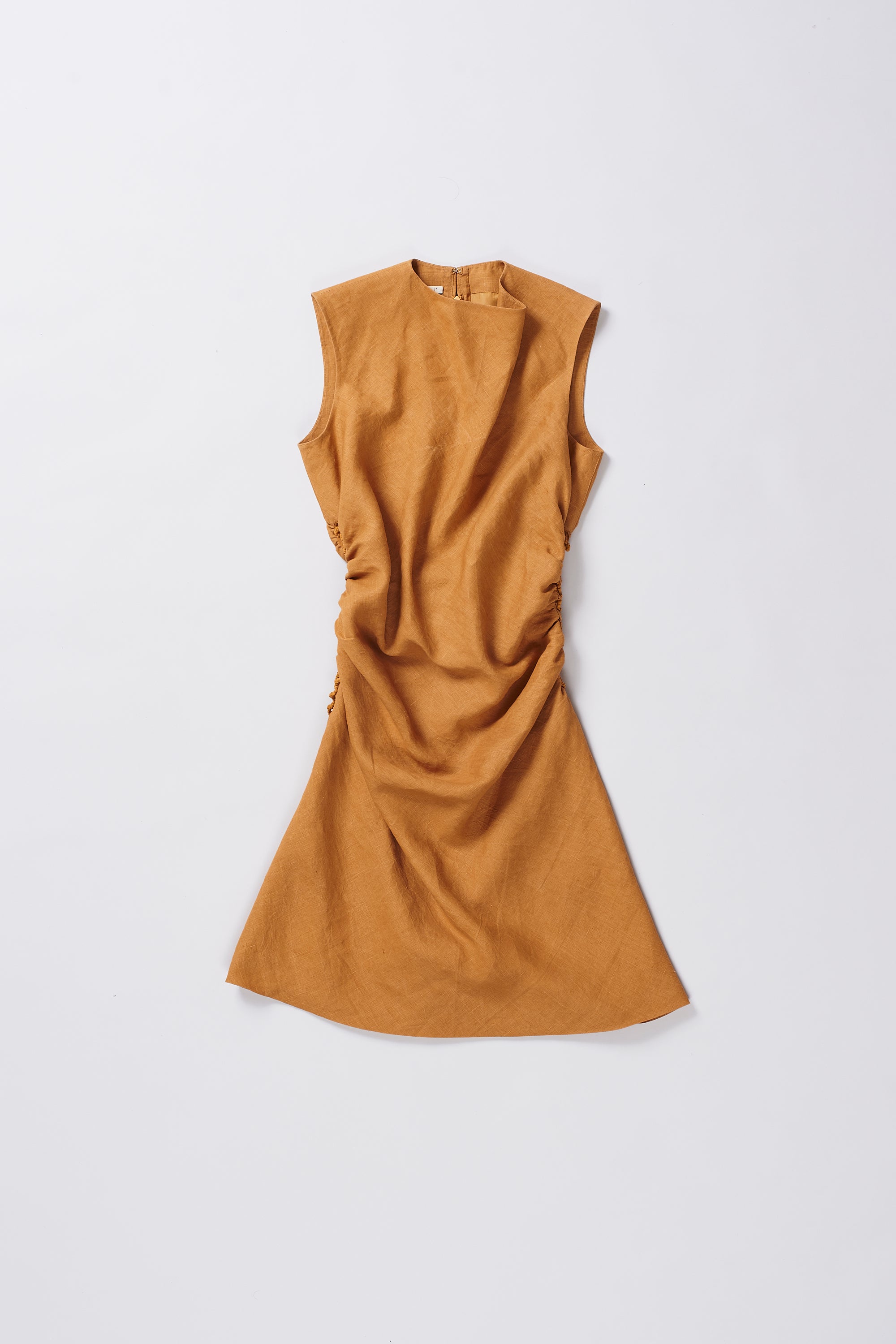 LINEN SIDE TIE UP DRESS