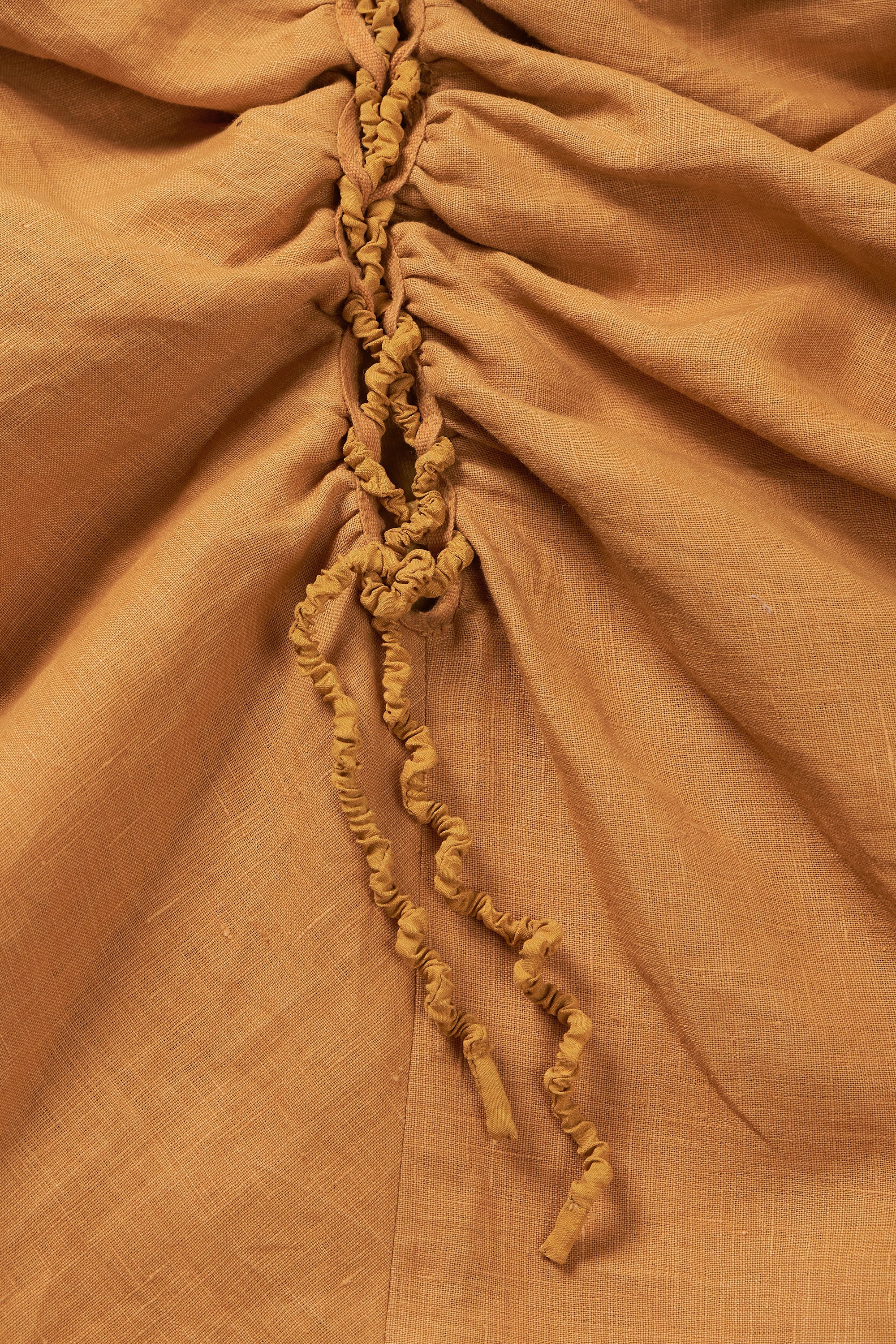 LINEN SIDE TIE UP DRESS