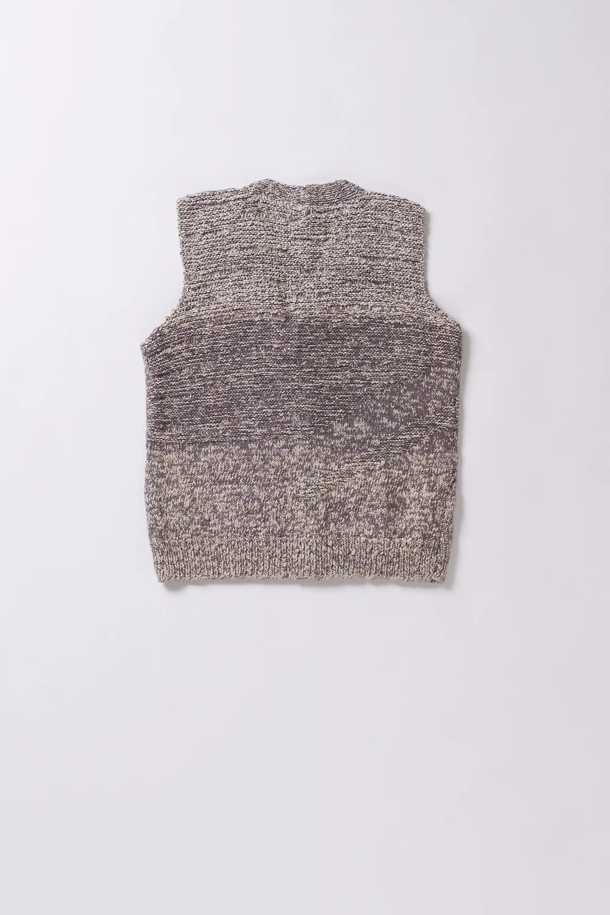 Textured sleeveless sweater