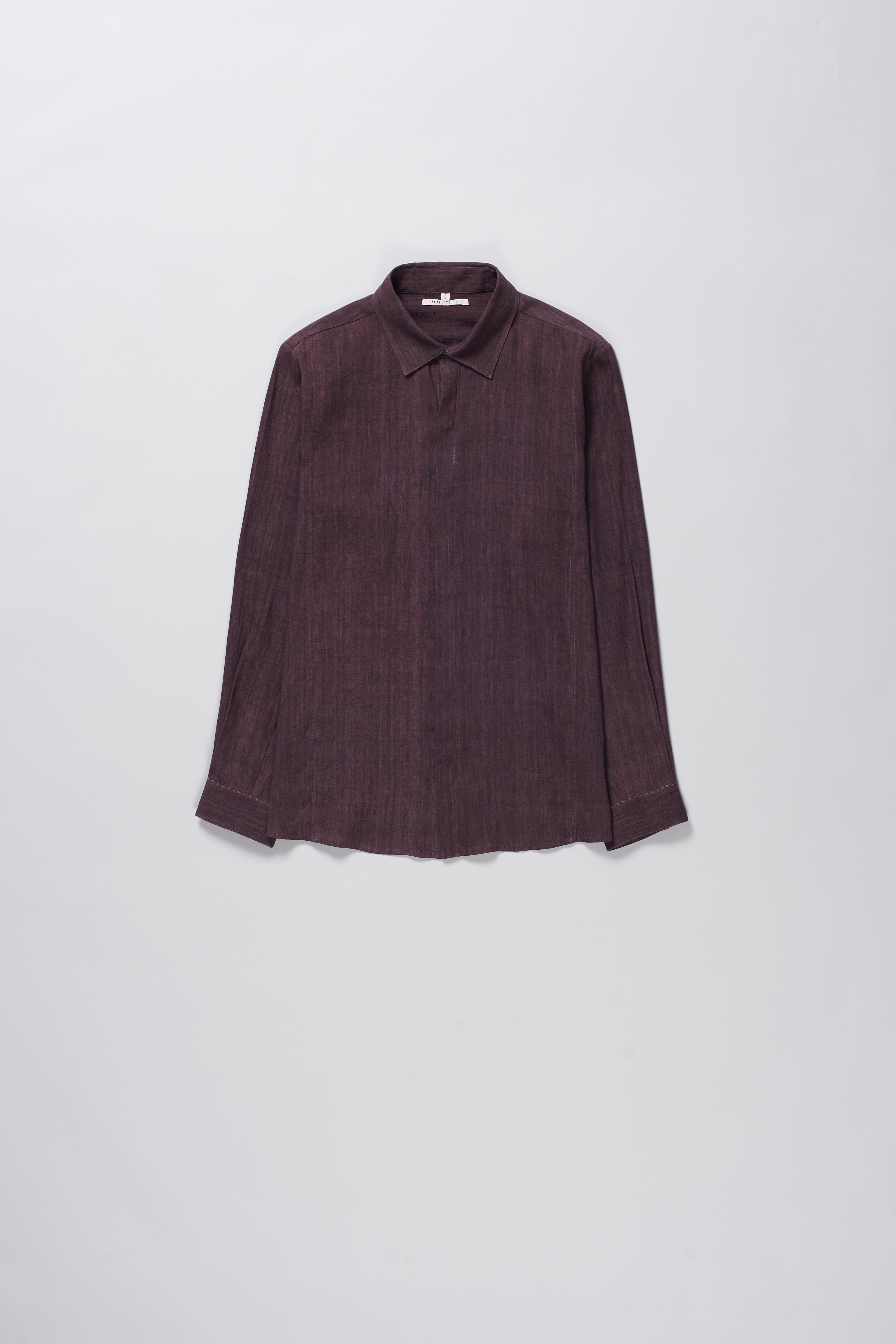 Linen Shirt in Purple Red