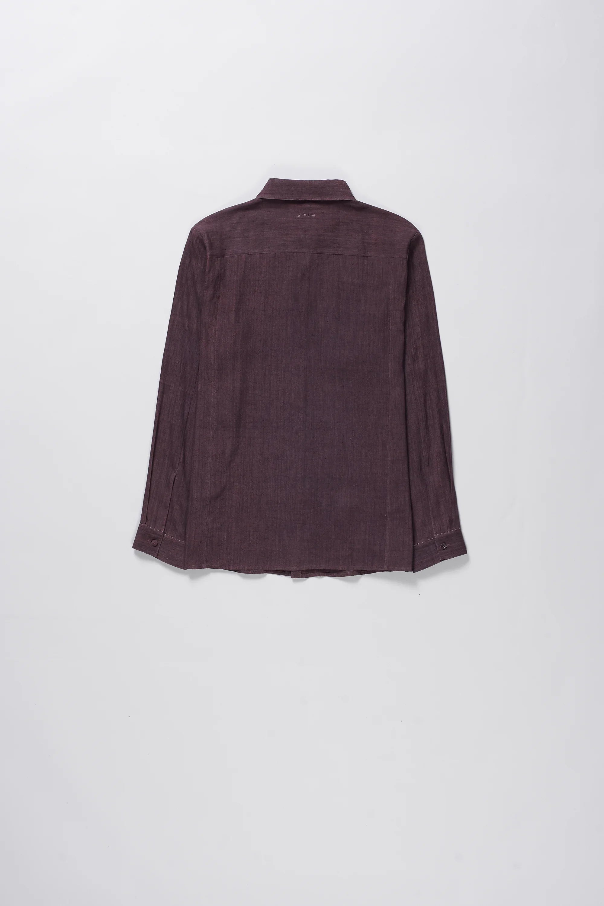 Linen Shirt in Purple Red
