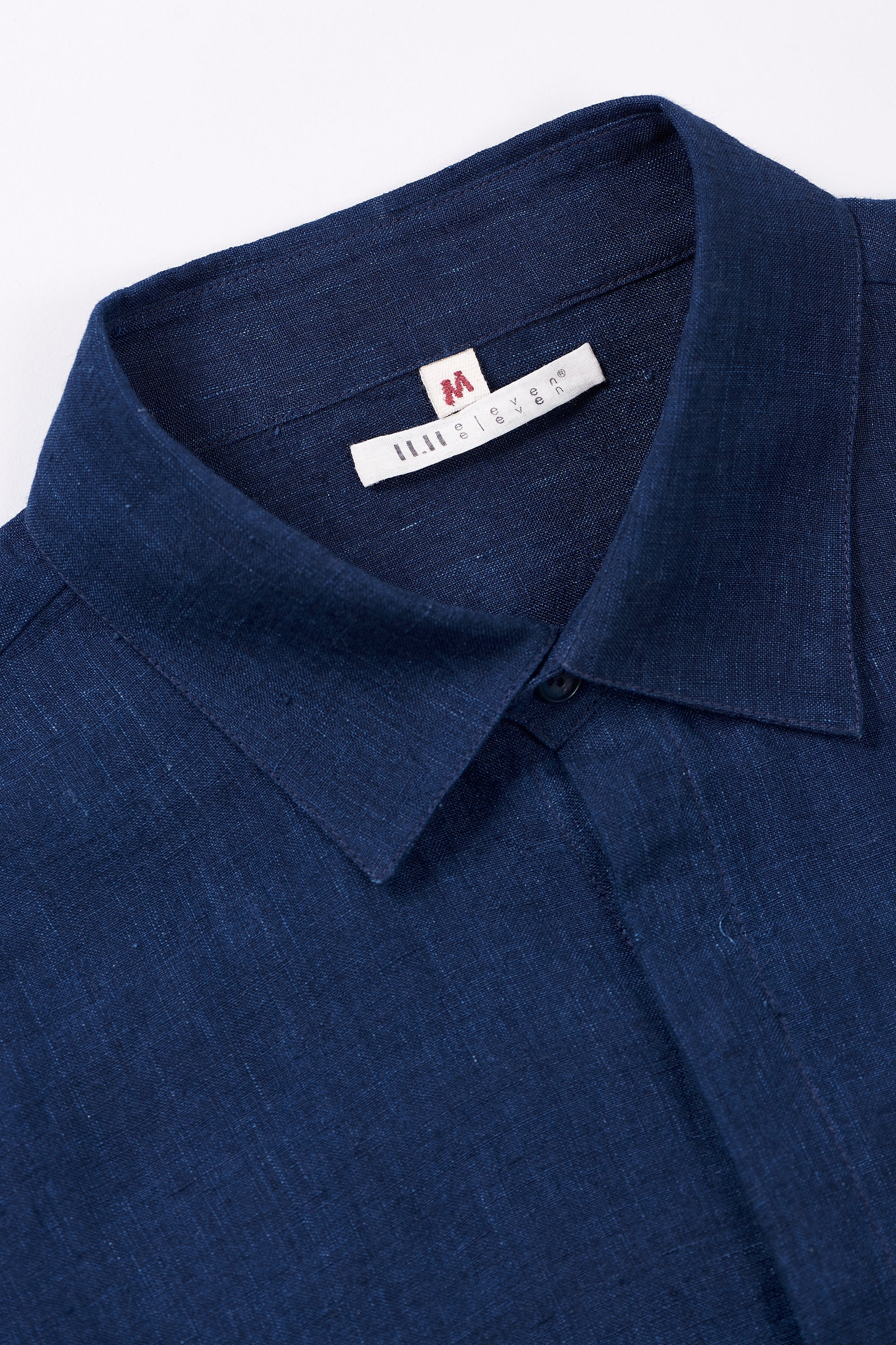 Linen Shirt in Natural Indigo