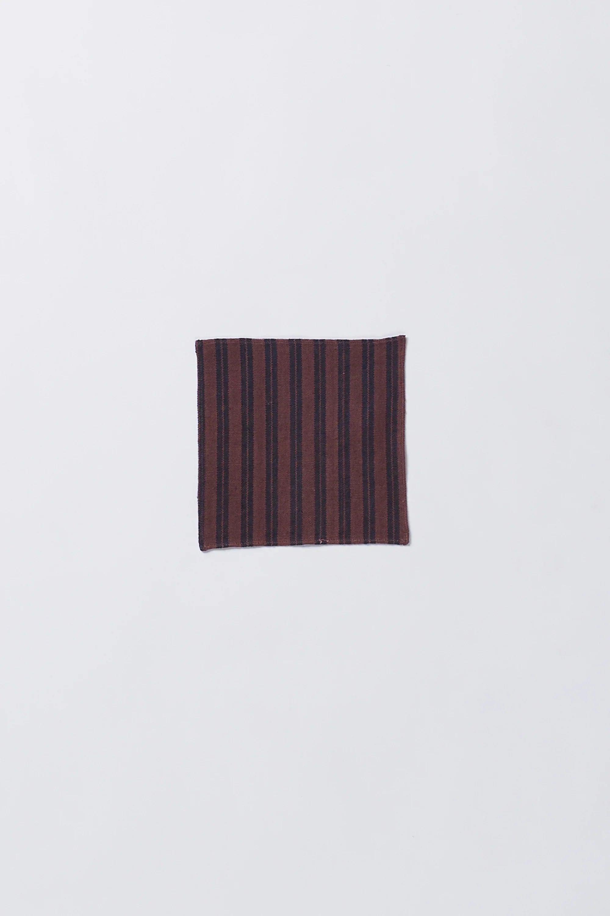 Yarn Dyed Pocket Square in Burnt Umber