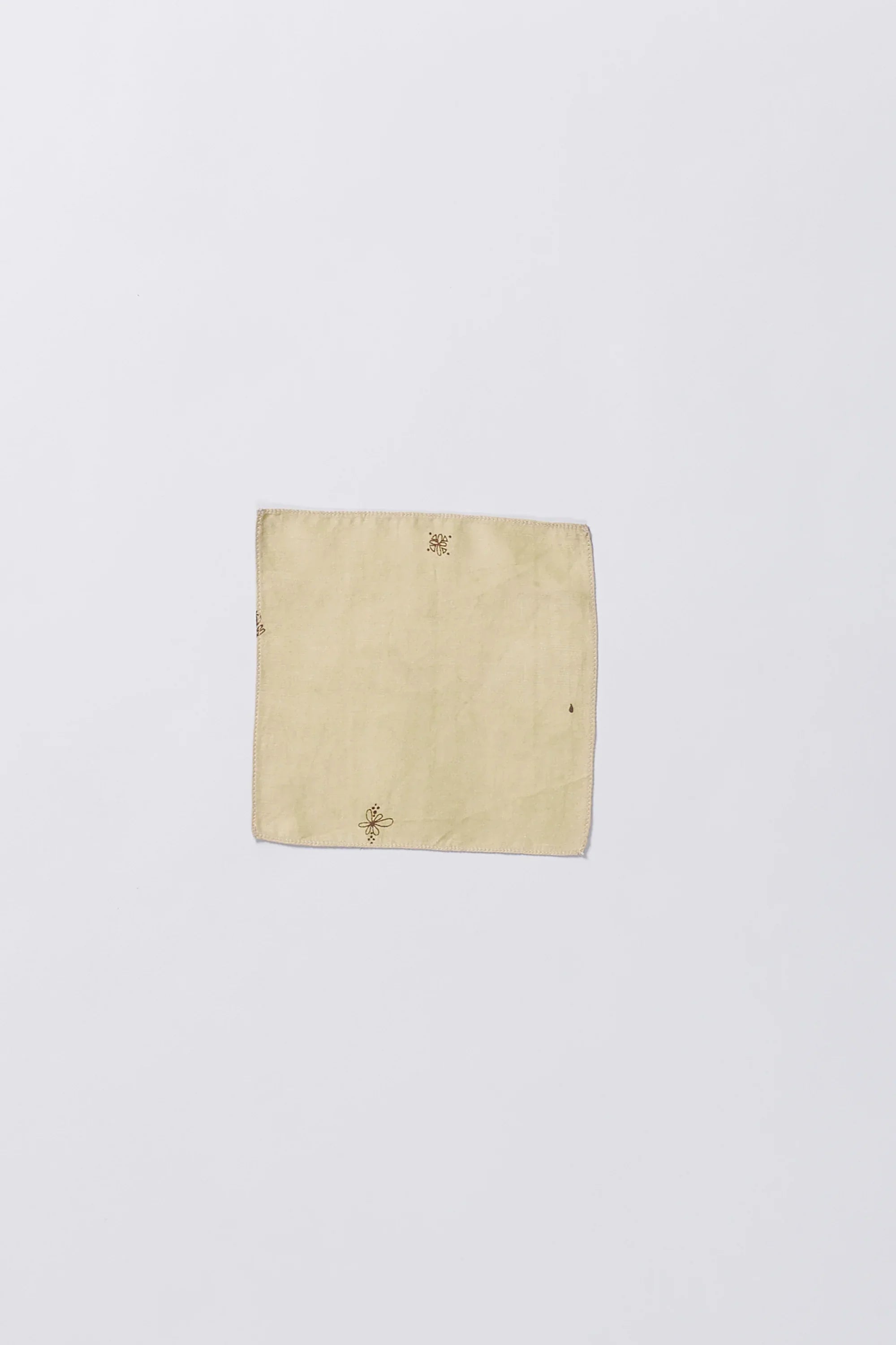 Whiskey Gold Screen Printed Silk Bandana