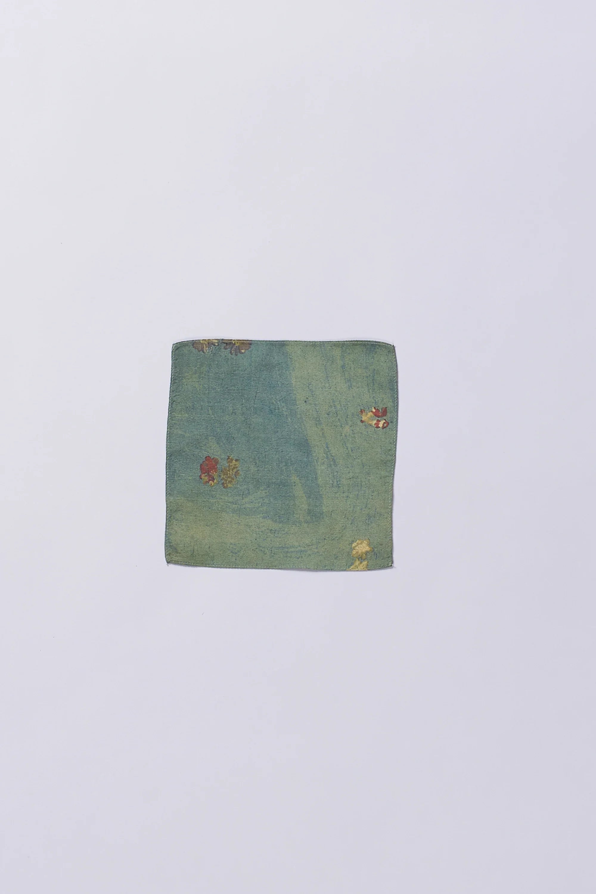 Leaf Green Screen Printed Pocket Square