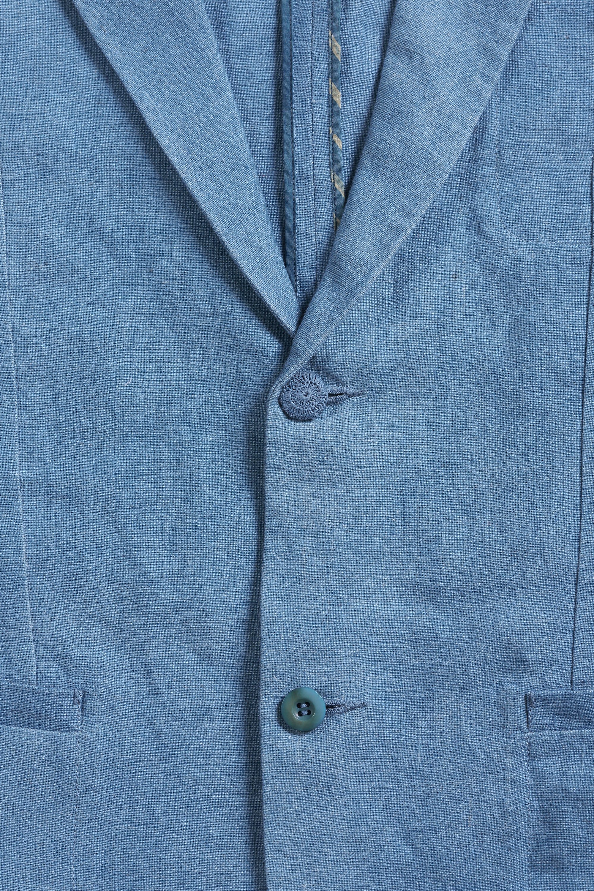 Powder Blue Classic Detailed Jacket