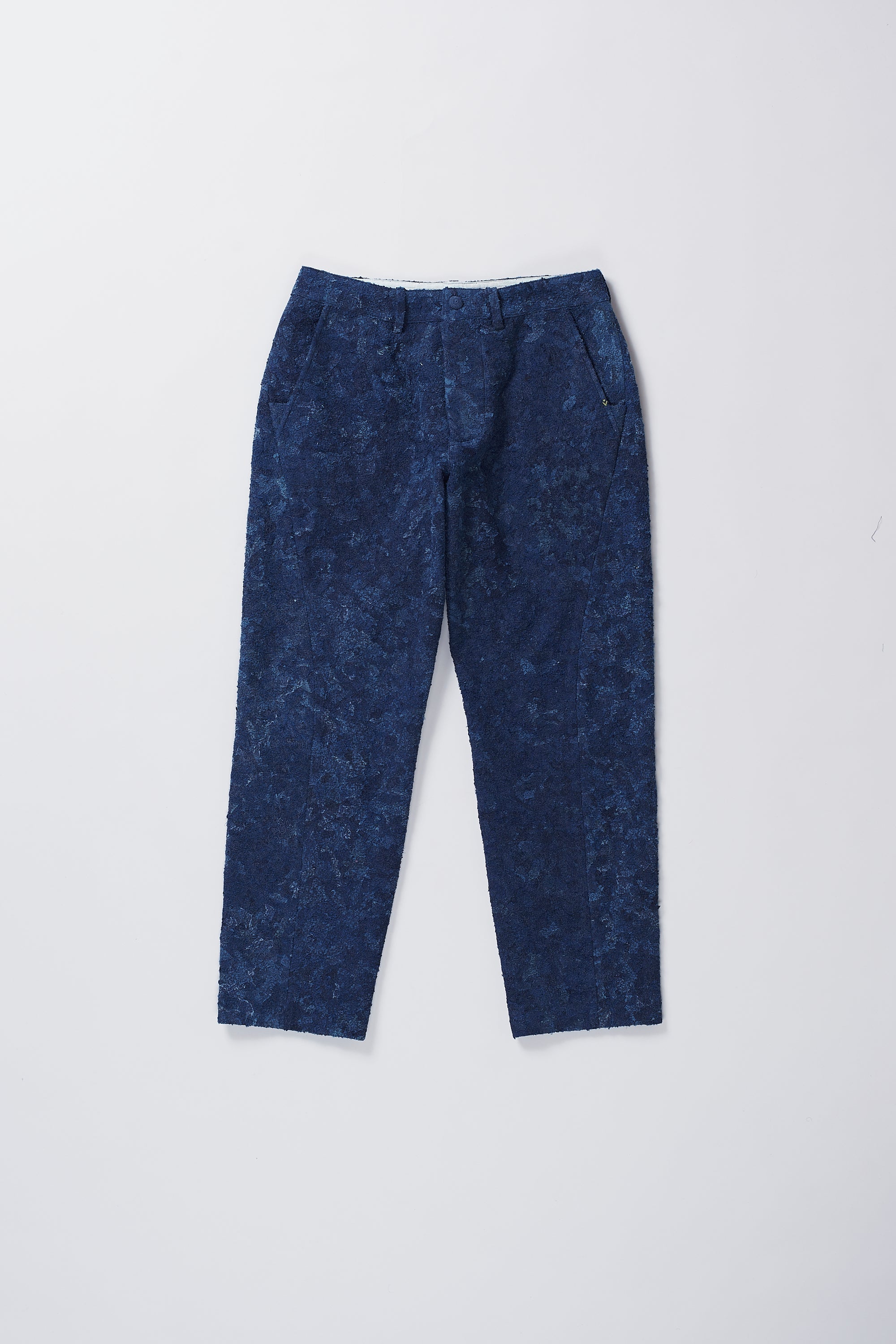 PATCHWORK INDIGO TROUSERS