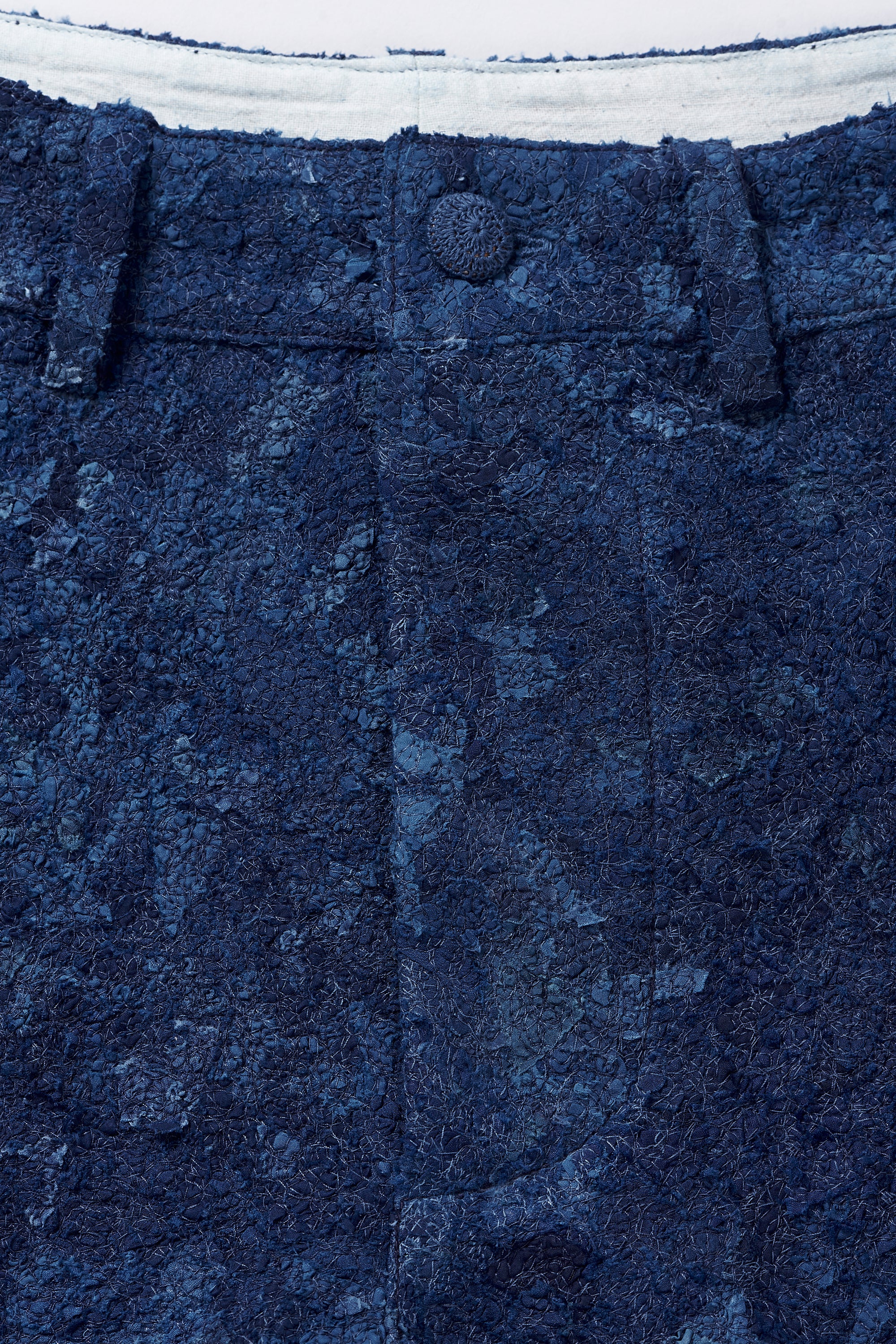 PATCHWORK  INDIGO TROUSERS