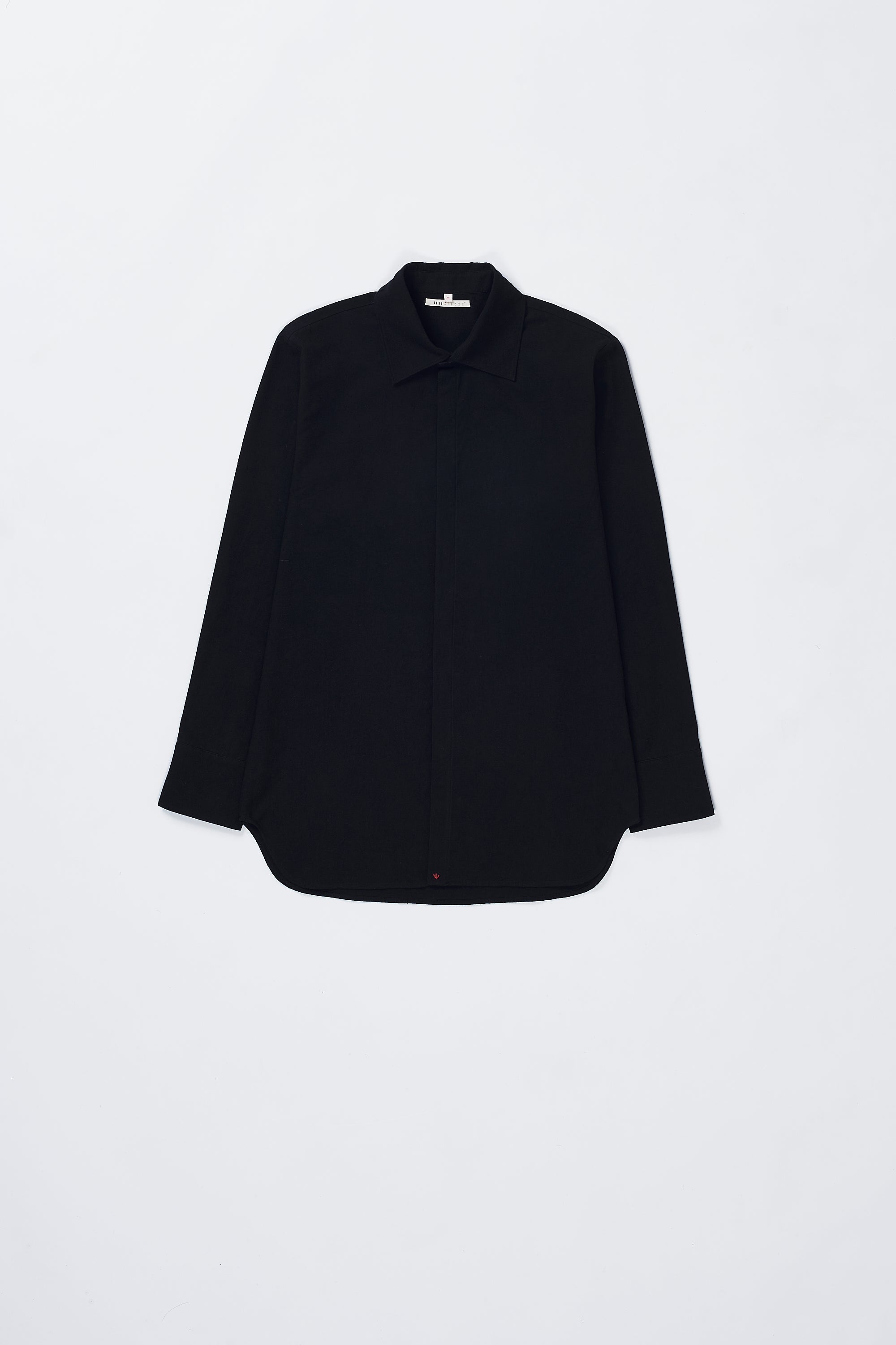 Front image of a black shirt
