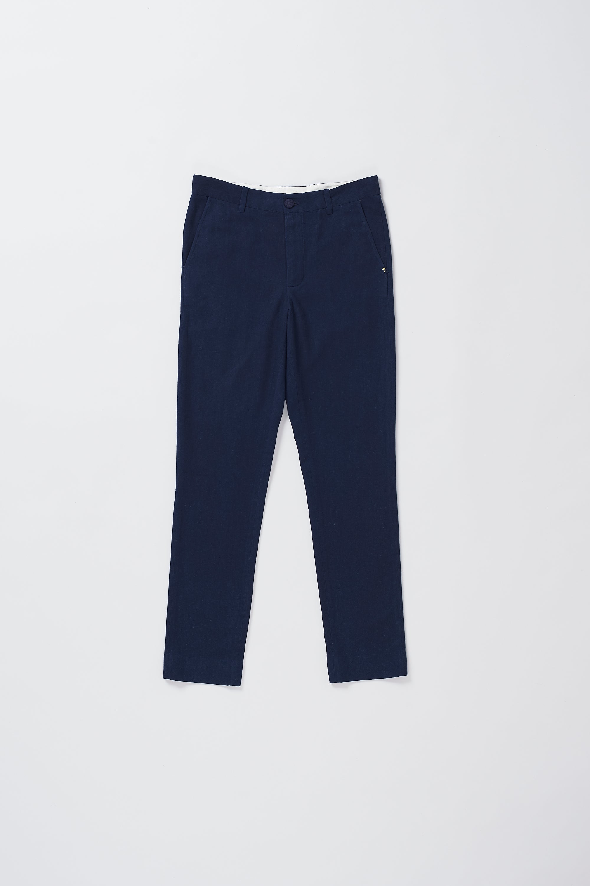 INDIGO TAPERED TROUSERS