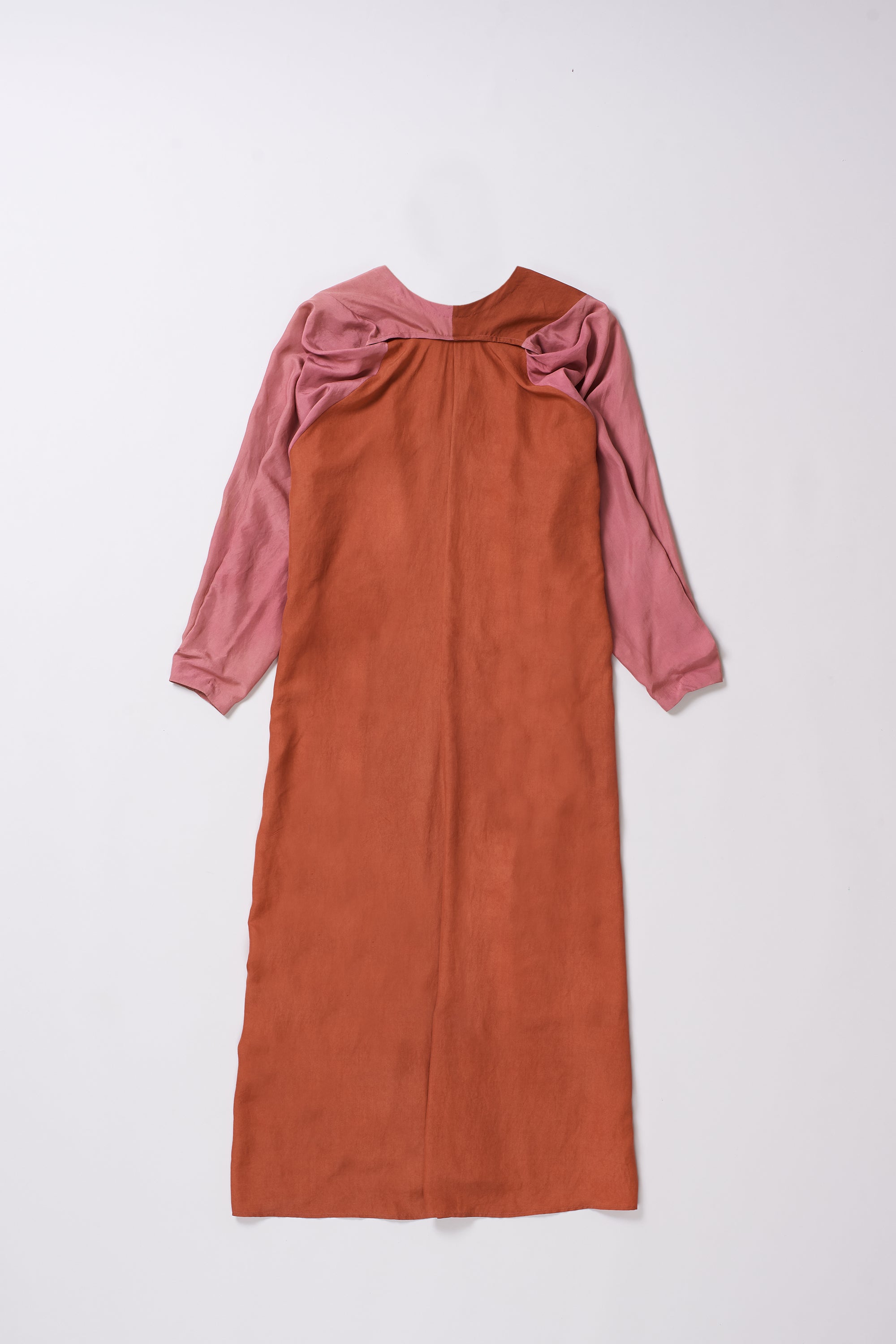 COLOUR BLOCKED SILK DRESS