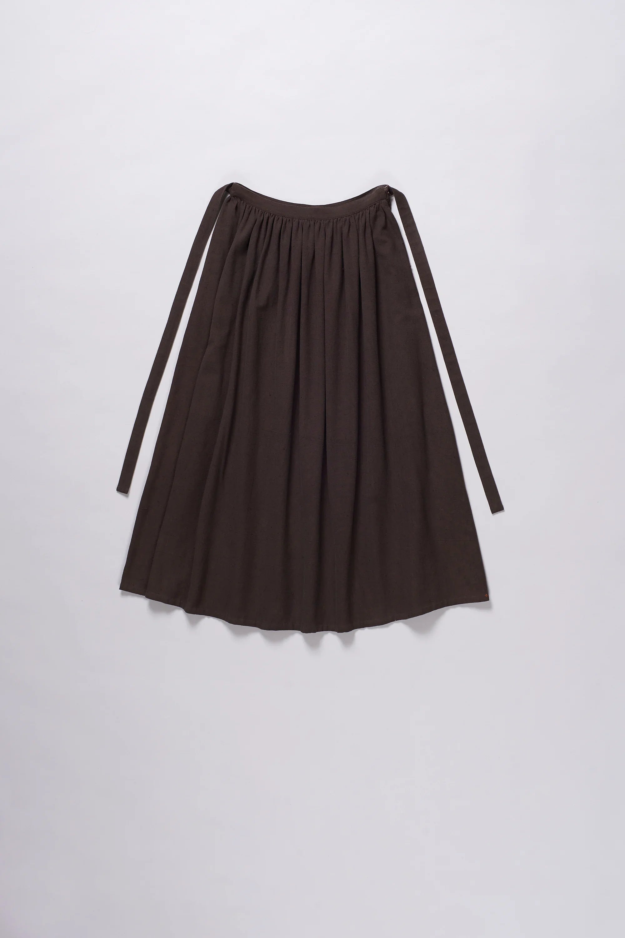 Cotton Skirt In Burnt Umber