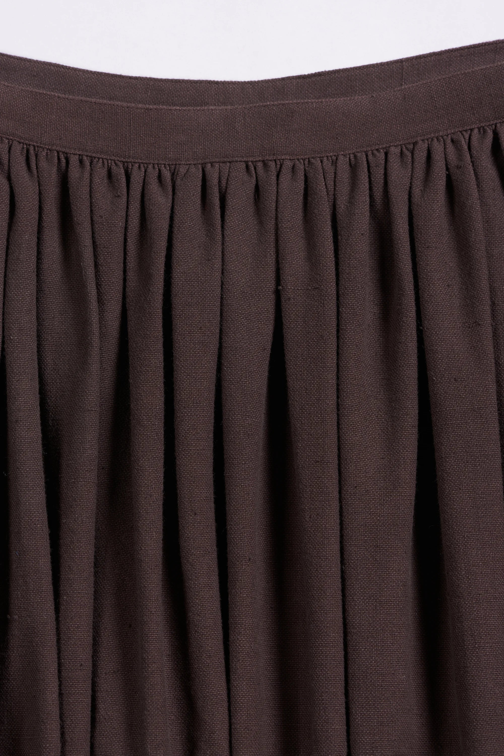 Cotton Skirt In Burnt Umber