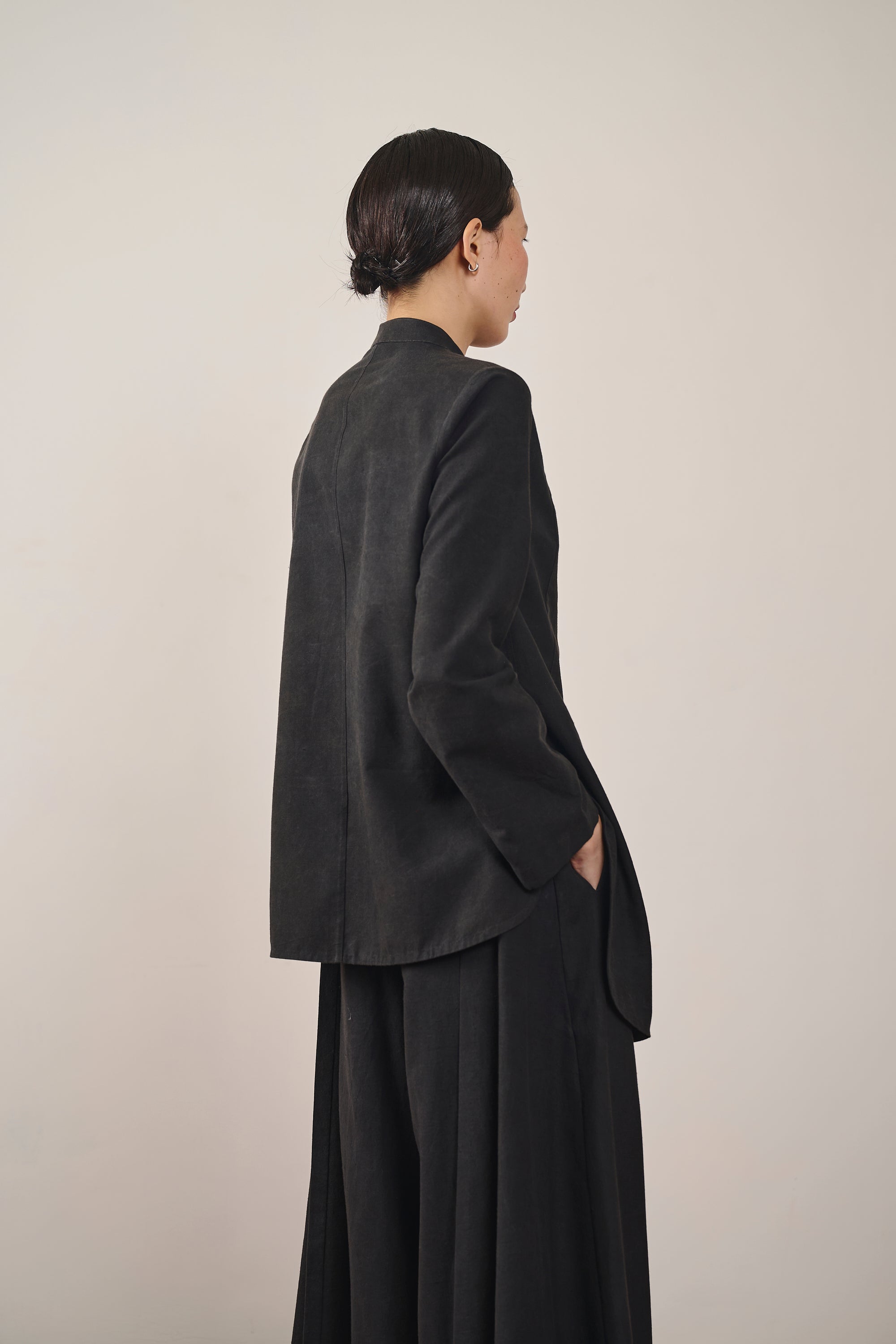 Black Button Down Tunic