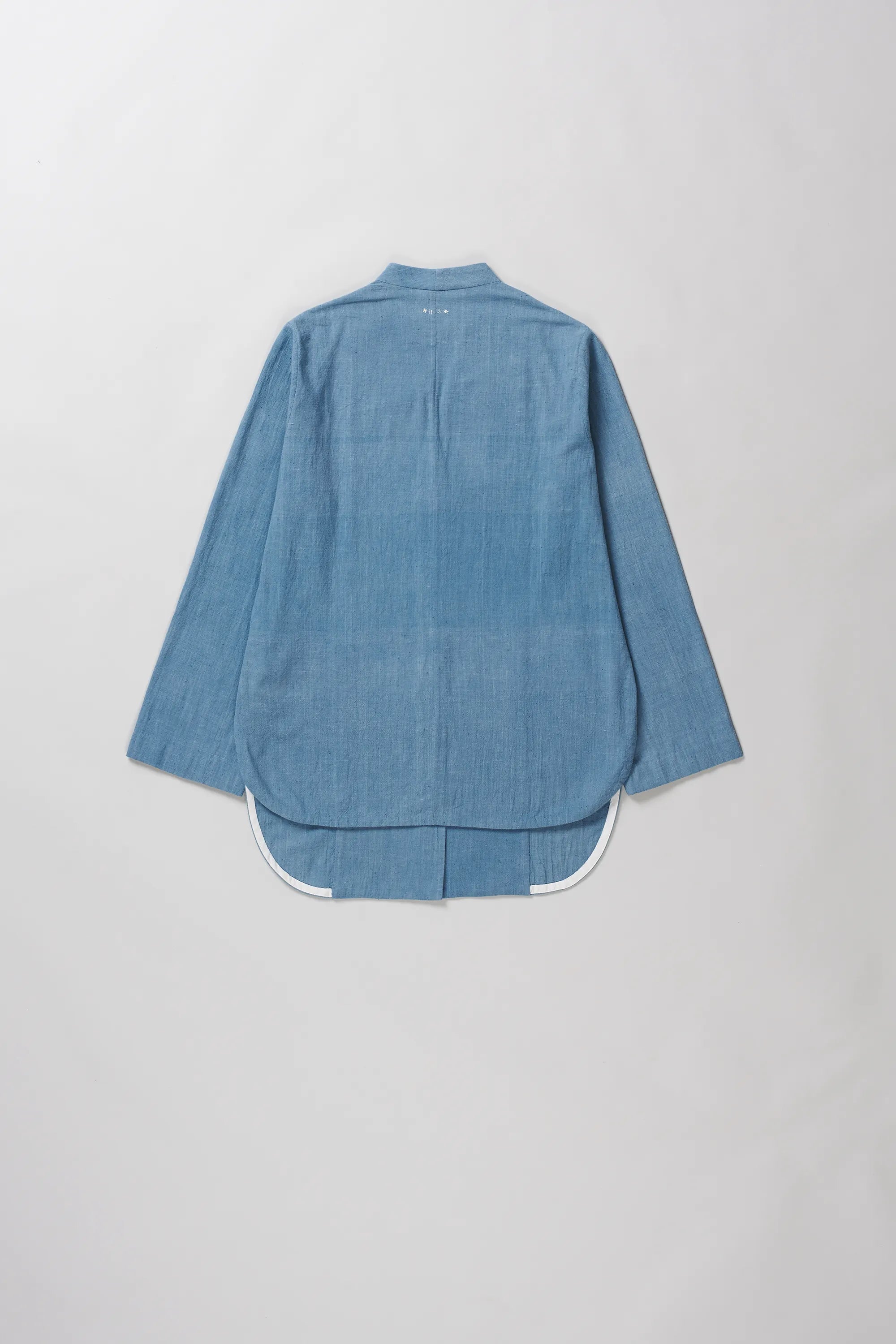Cotton V Neck Tunic in Powder Blue