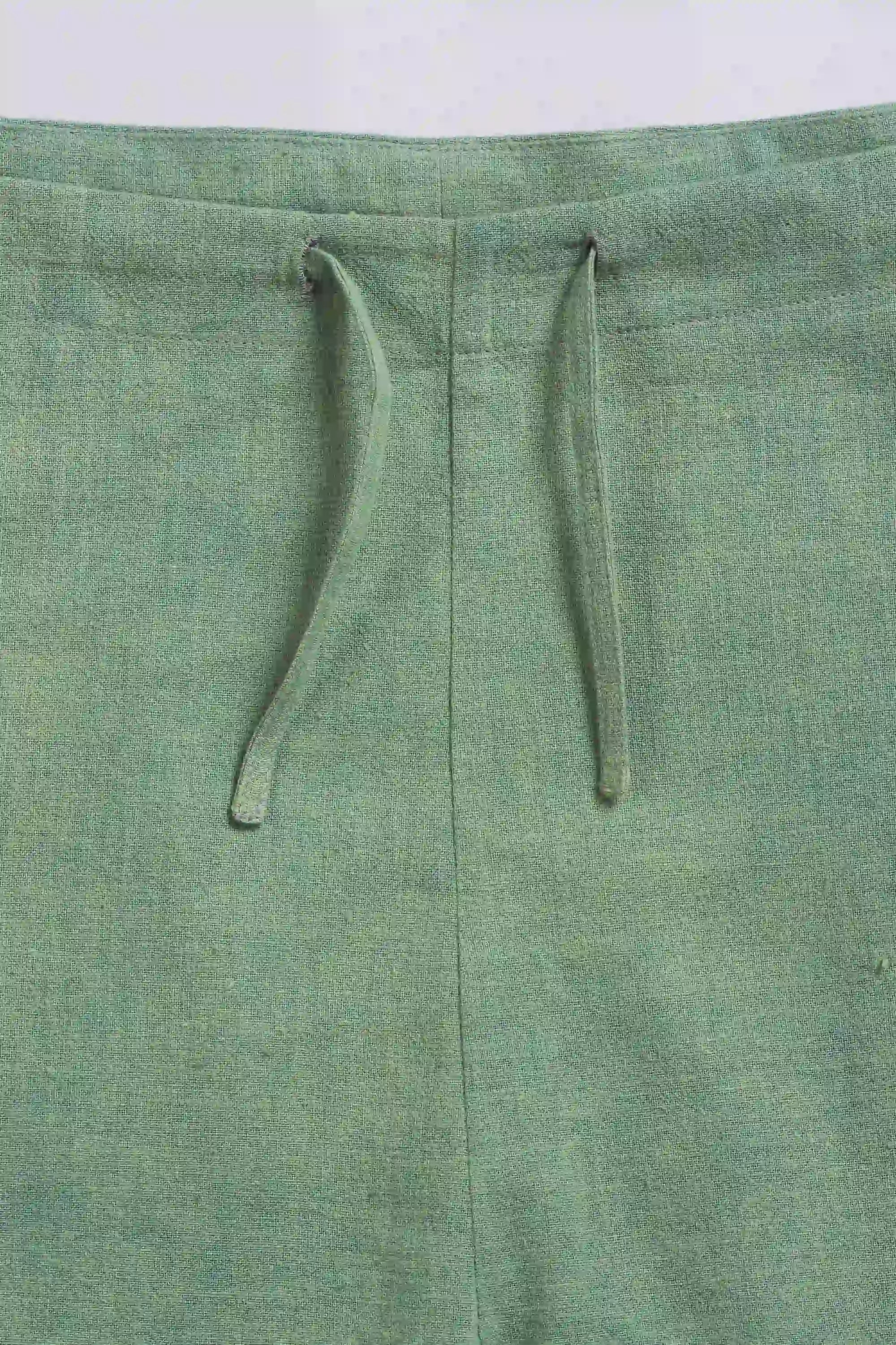 Fabric close-up with drawstring