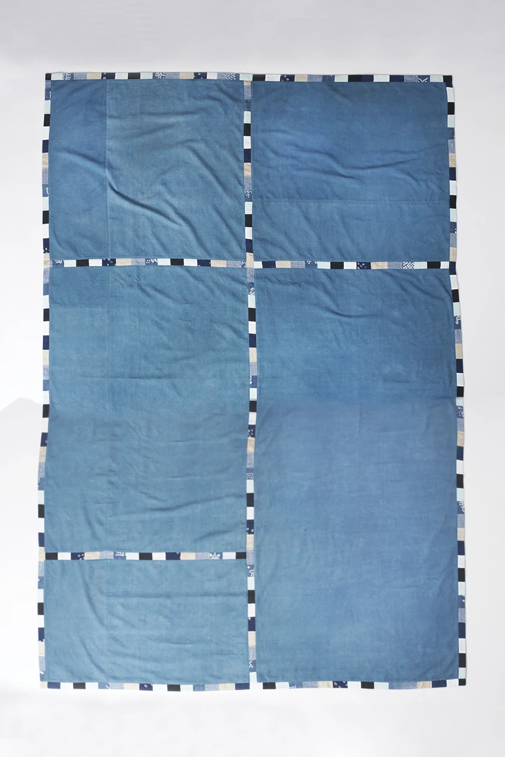 Estate Blue Table Cloth with Kantha