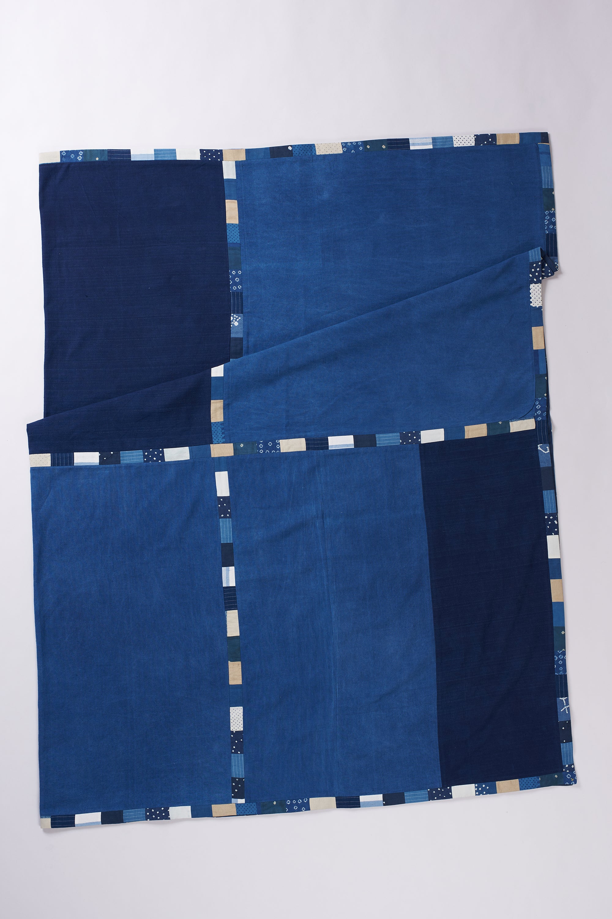 Medium Indigo Table Cloth With Kantha