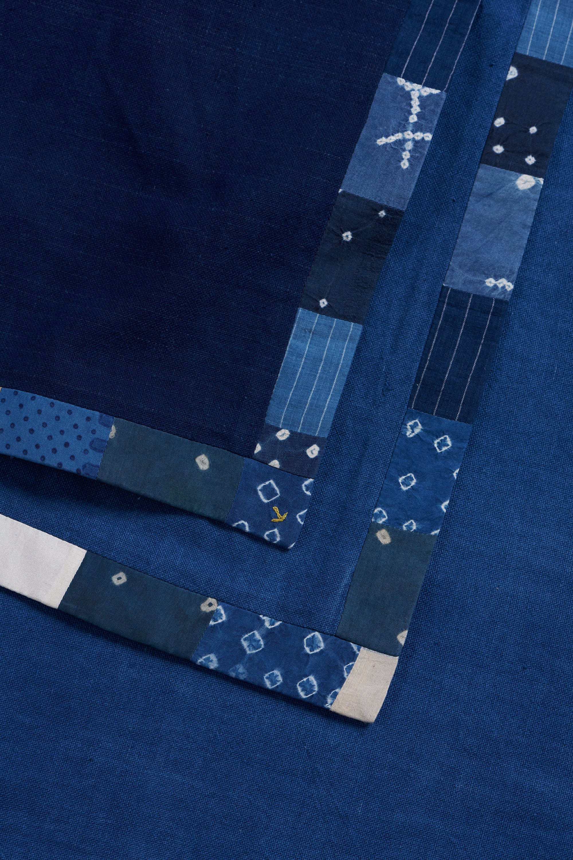 Medium Indigo Table Cloth With Kantha