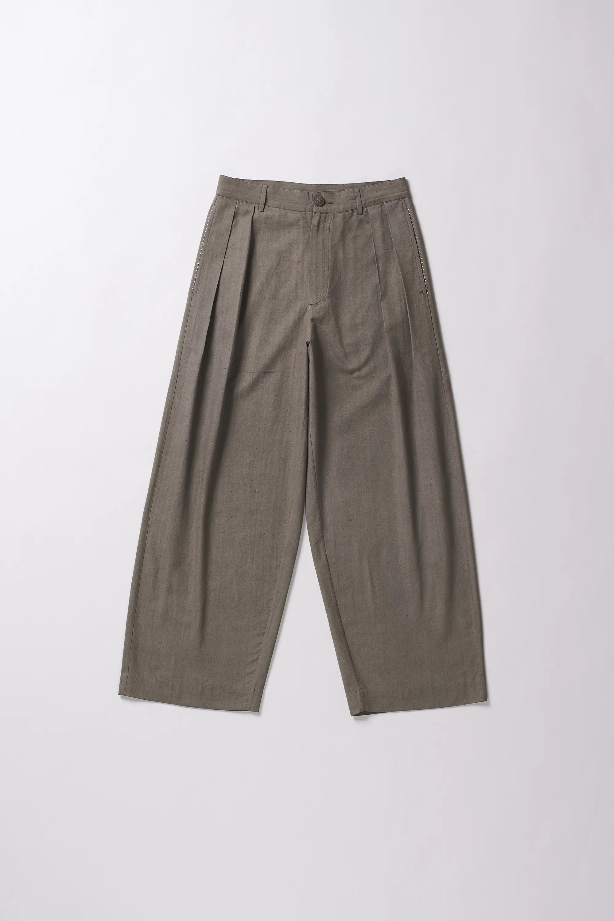 Ash grey cotton trouser