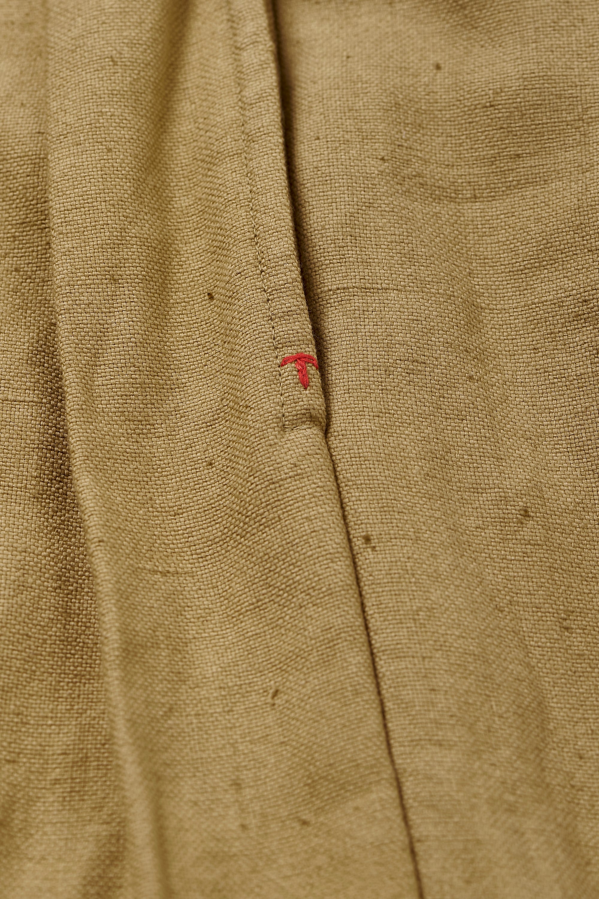 FLAXEN YELLOW PLEATED TROUSERS