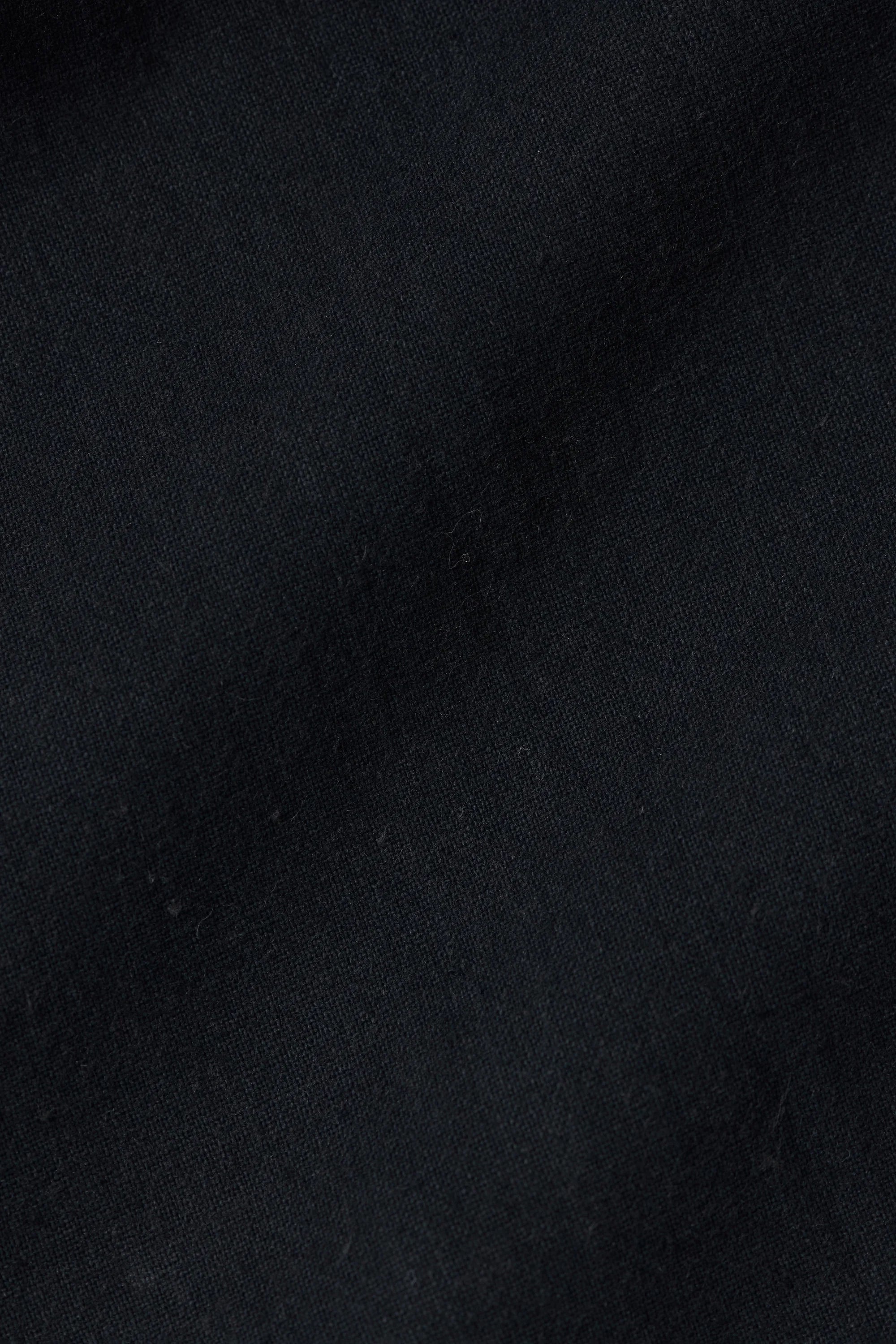 Cotton Pleated Trousers in Black