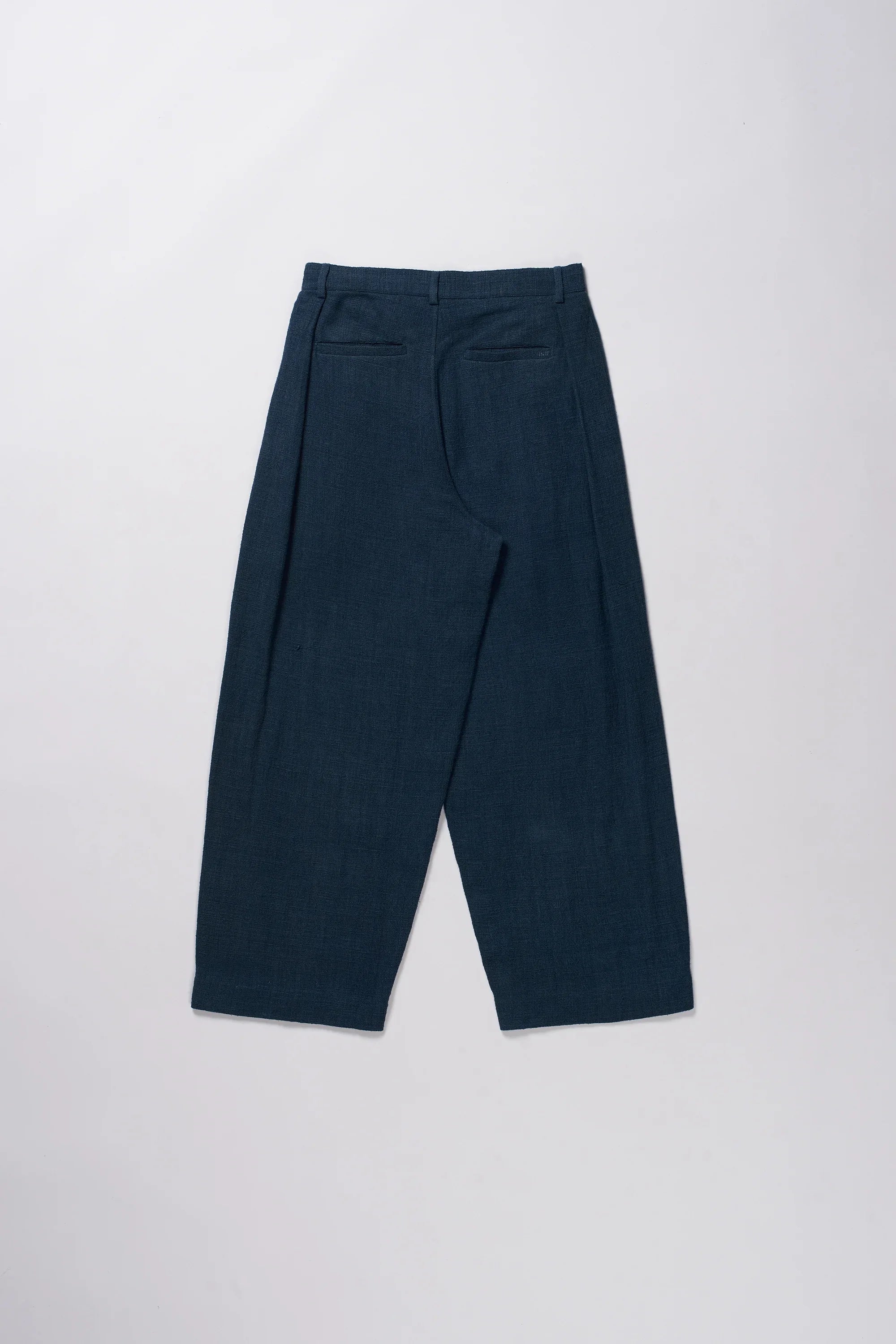 Pleated Trousers Cotton Estate Blue