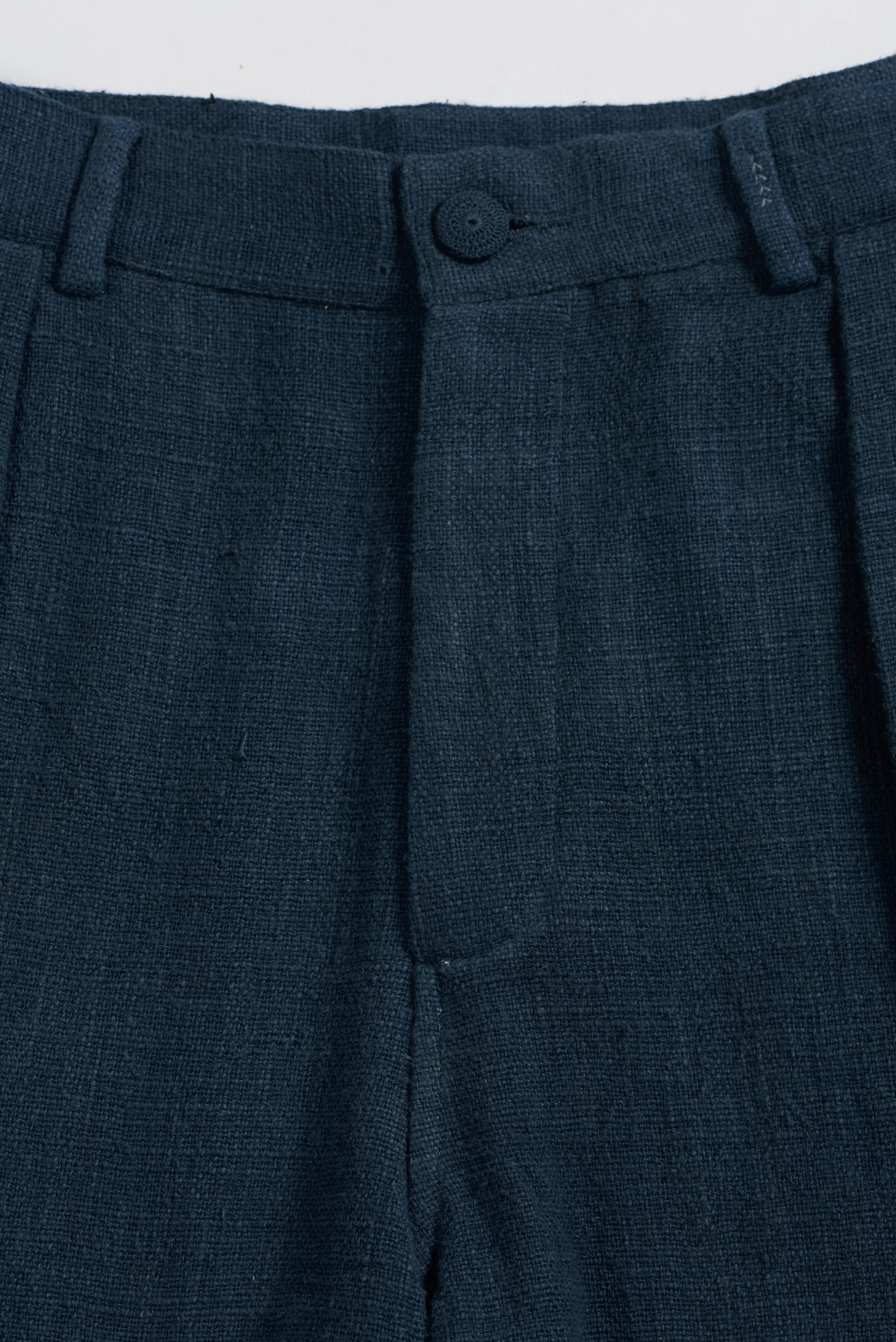 Pleated Trousers Cotton Estate Blue