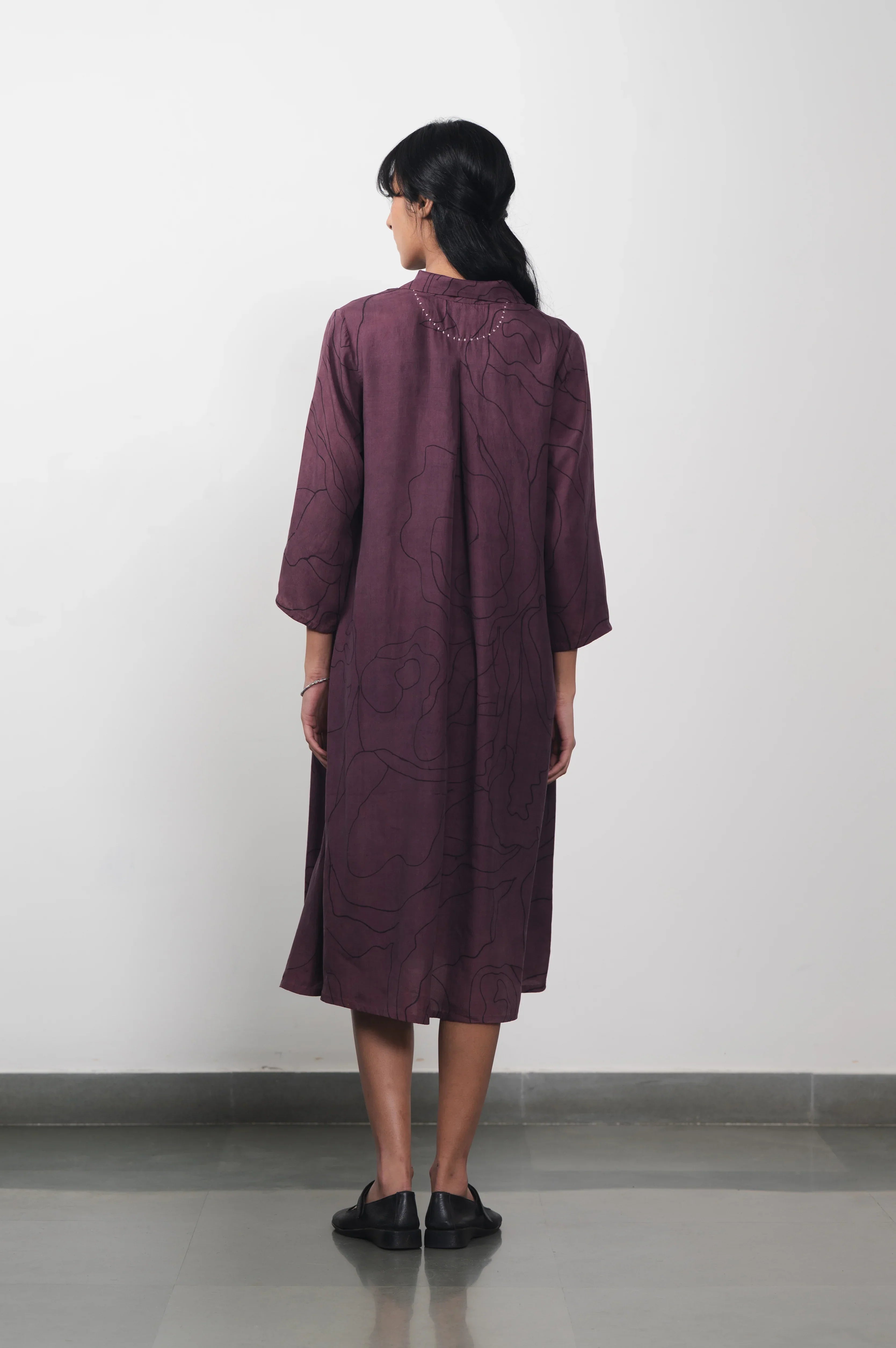 Hand Painted Silk Dress