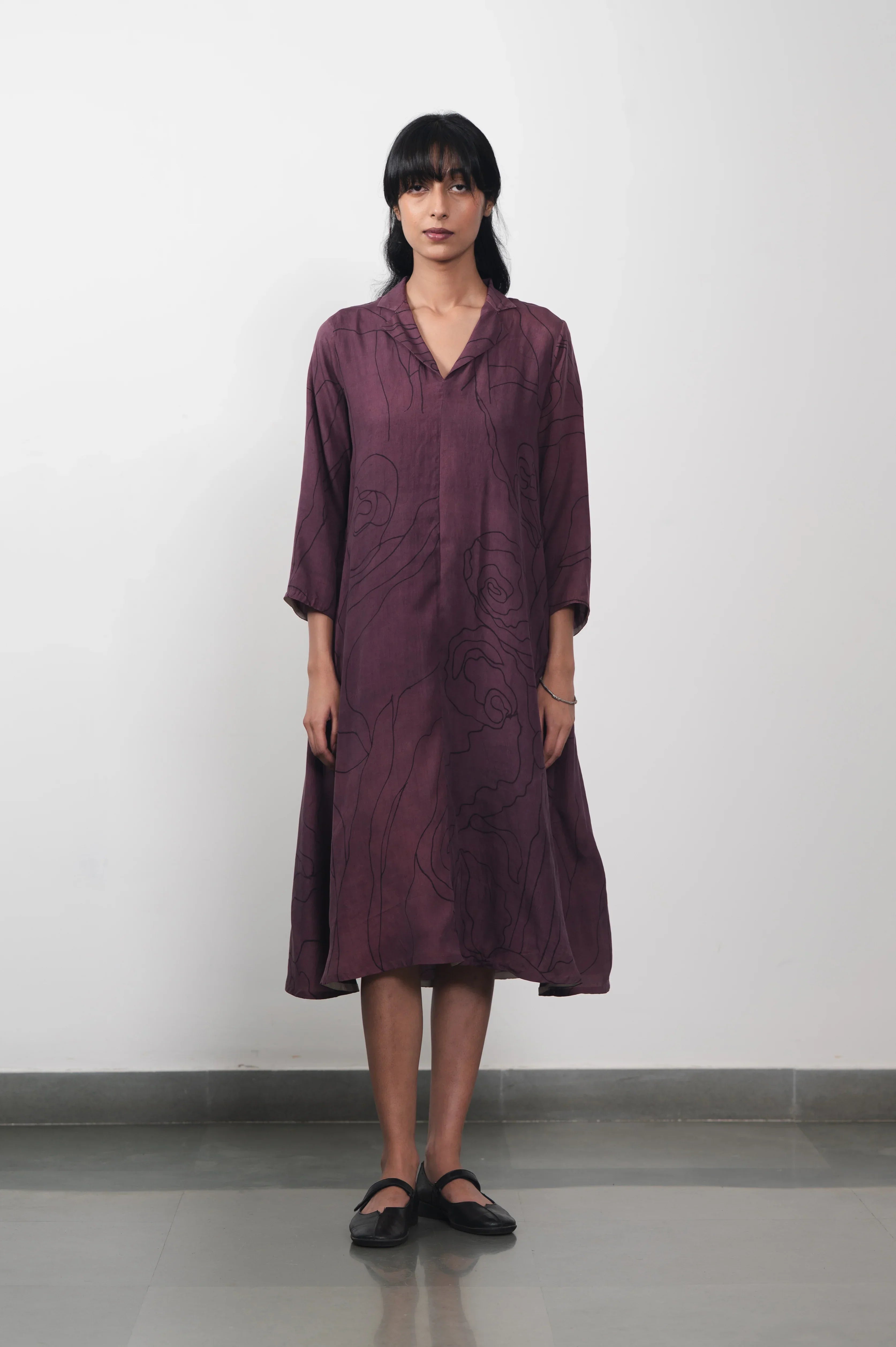 Hand Painted Silk Dress