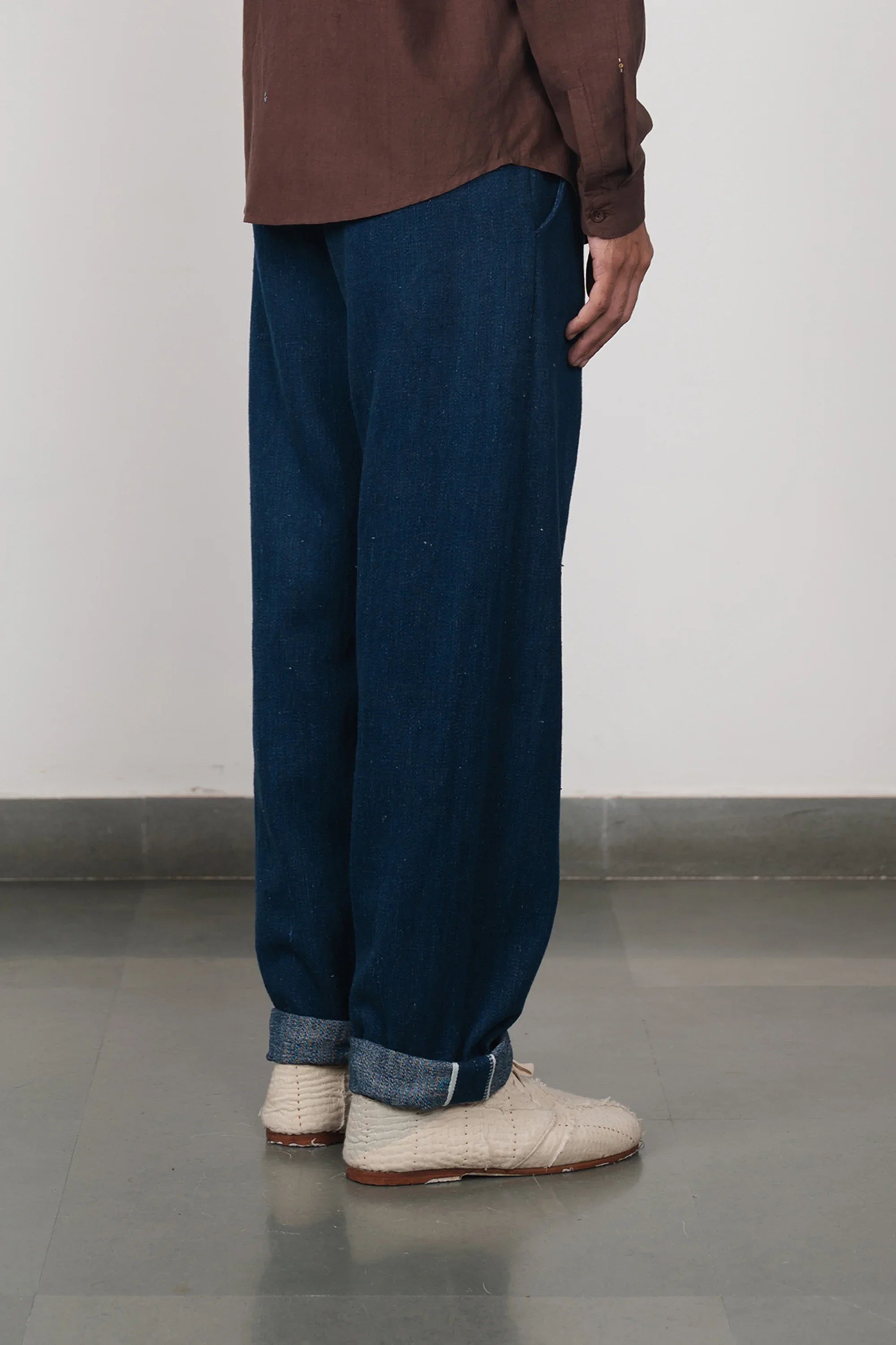 Indigo Handspun Denim Cotton Pant