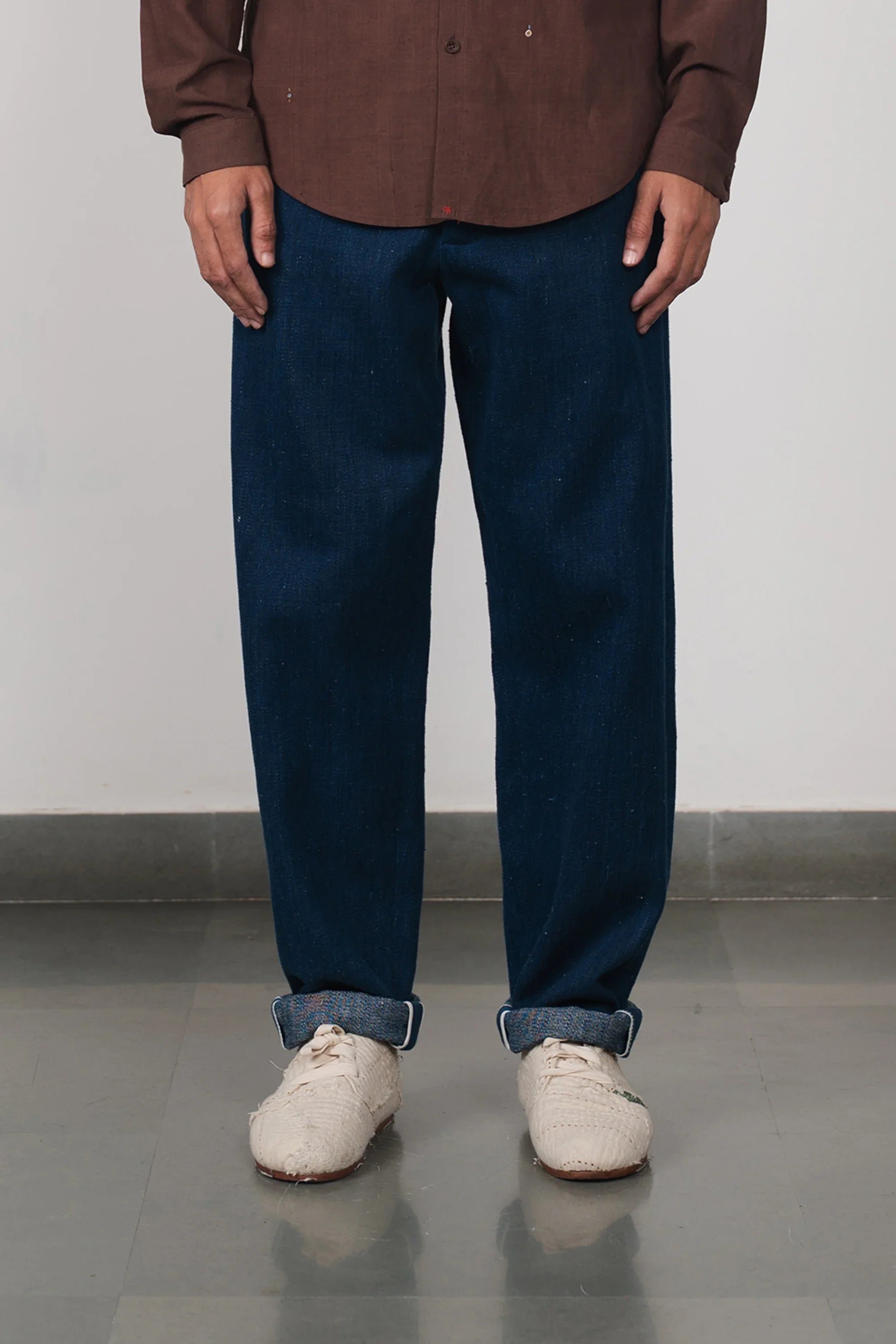 Indigo Handspun Denim Cotton Pant