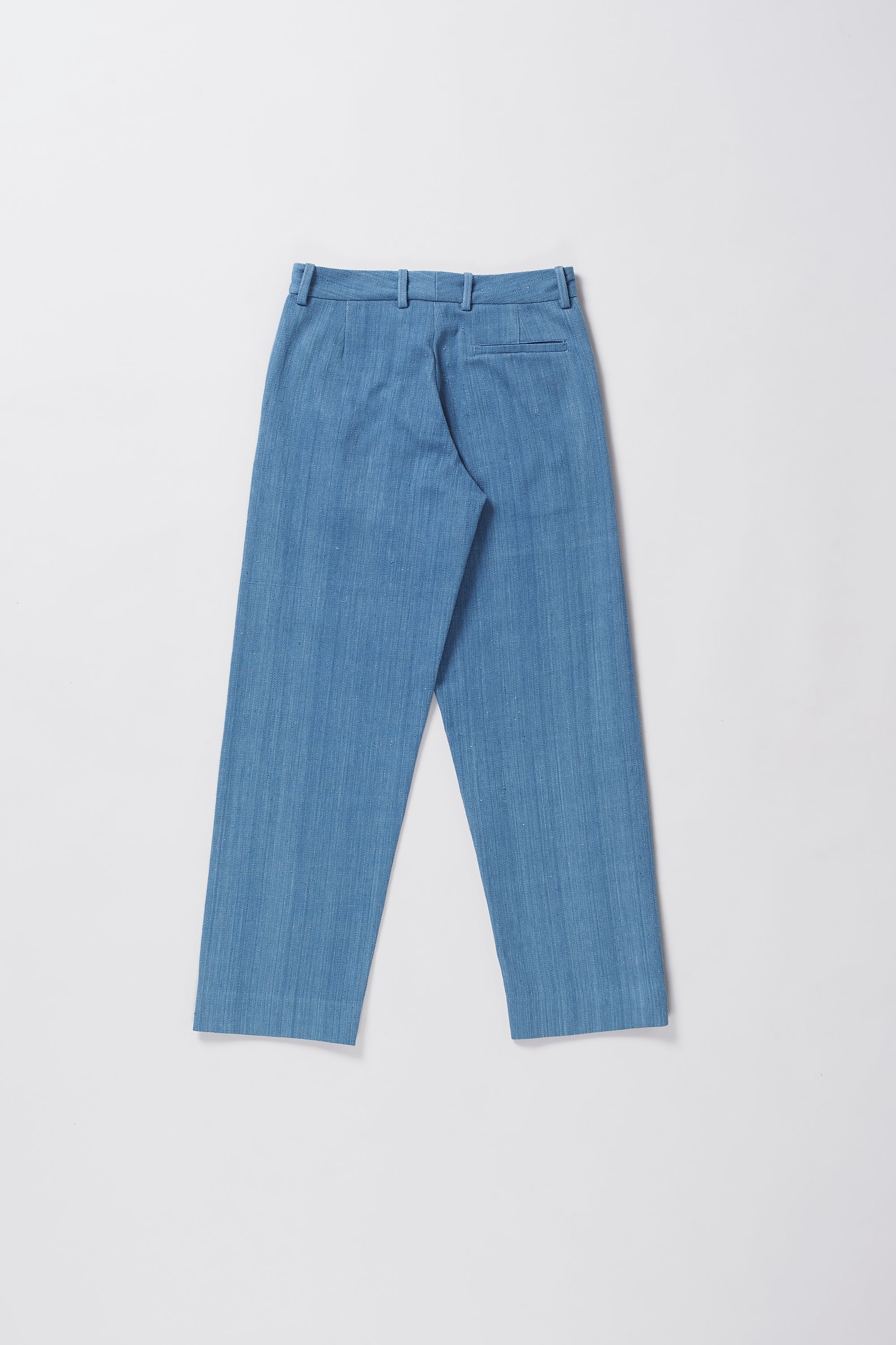 LIGHT INDIGO HANDSPUN DENIM COTTON PANT