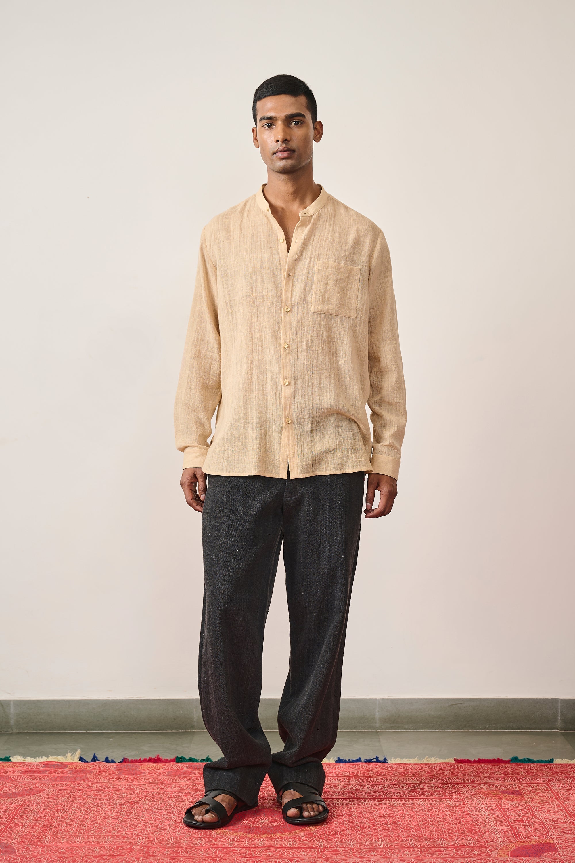 MIDNIGHT INDIGO HANDSPUN DENIM COTTON PANT