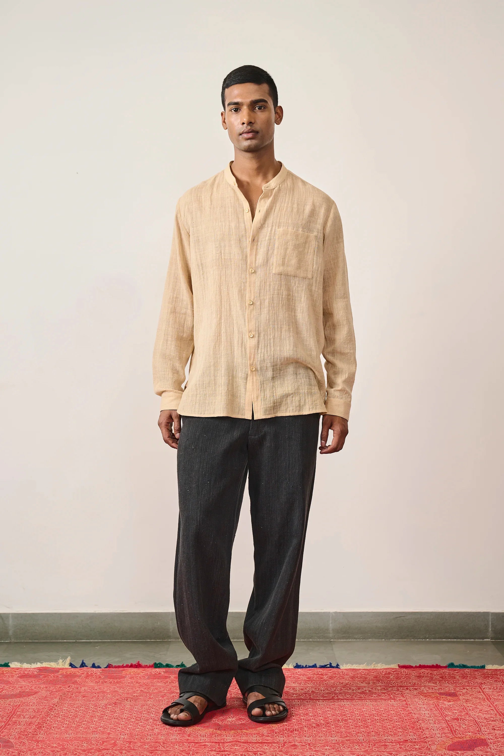 Midnight Indigo Handspun Denim Cotton Pant