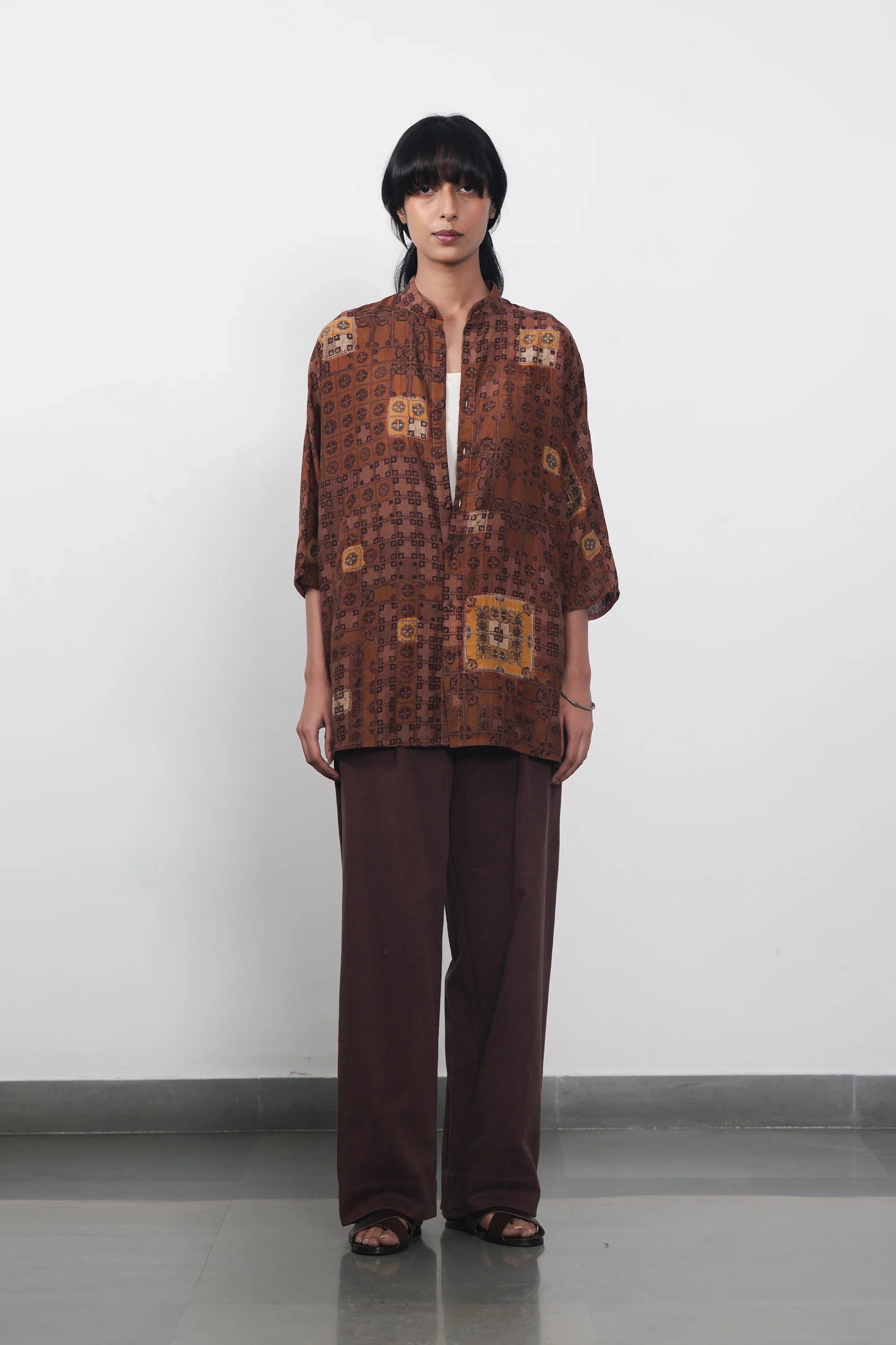 Handspun Denim Pant Burnt Umber