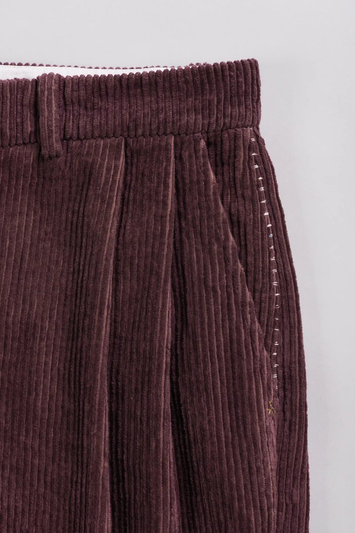 Formal Pleated Trousers in Purple Red