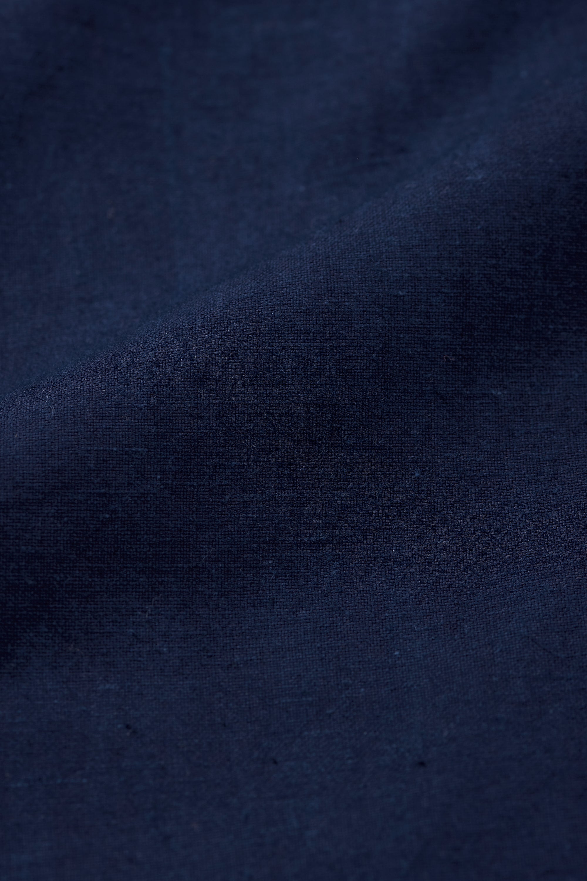 INDIGO BAND COLLAR SHIRT