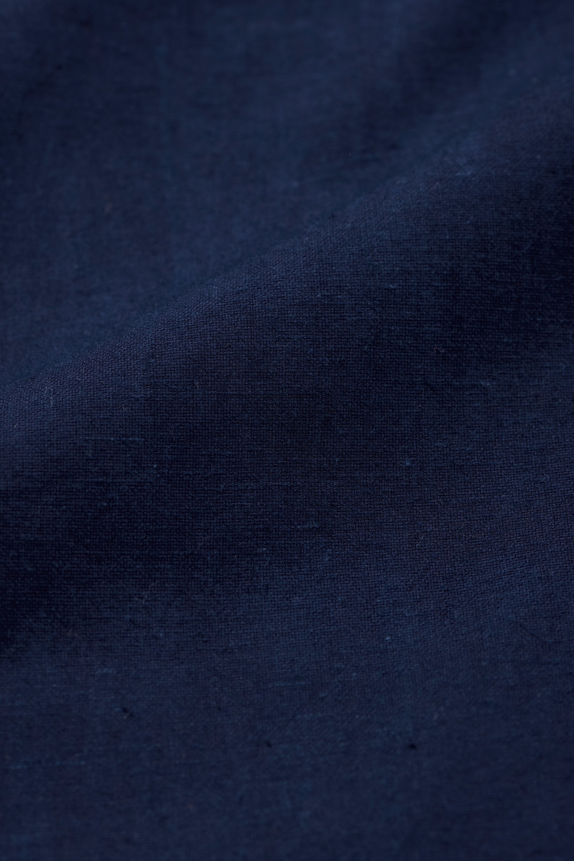 Indigo Band Collar Shirt