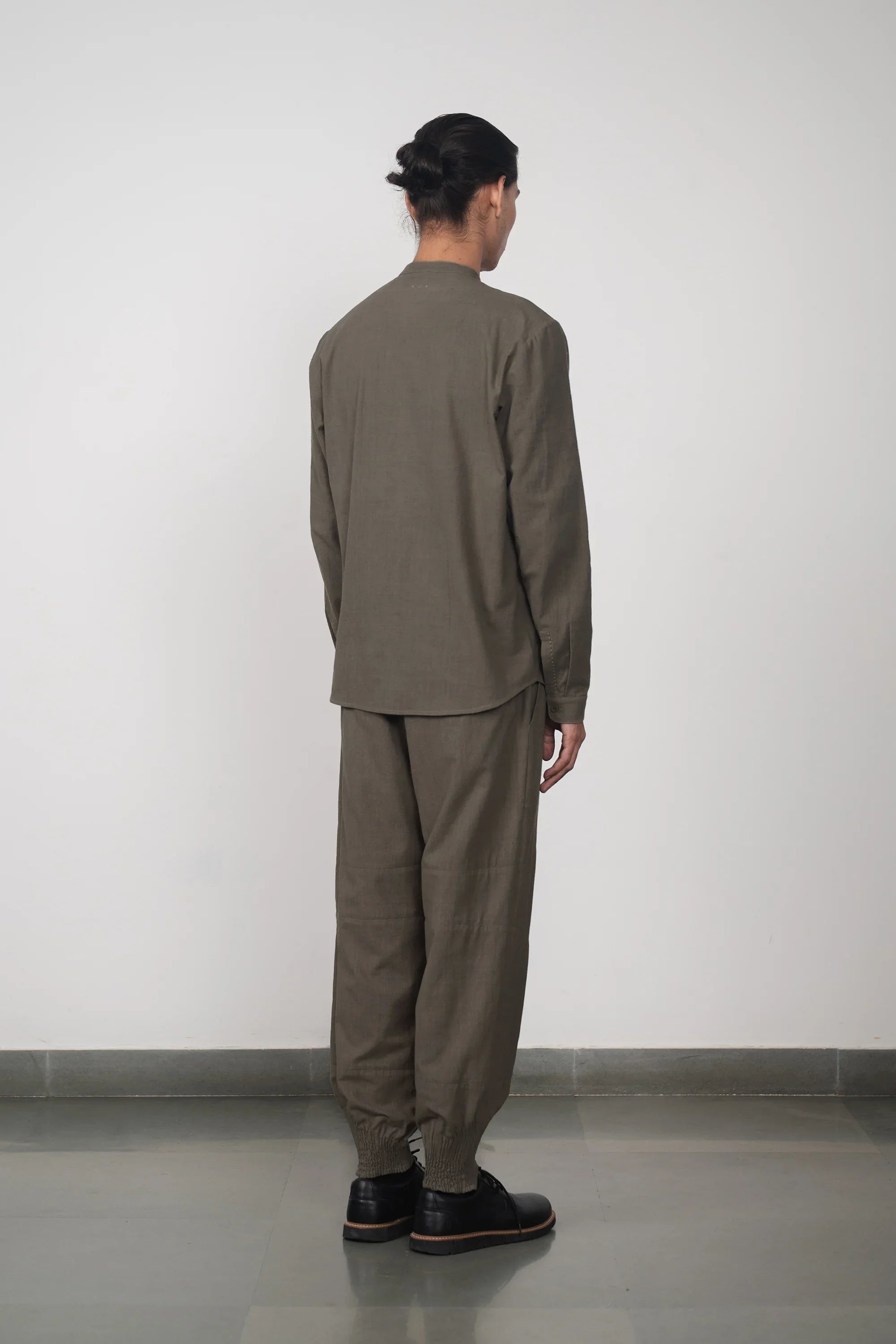 Ash Grey Collar Shirt