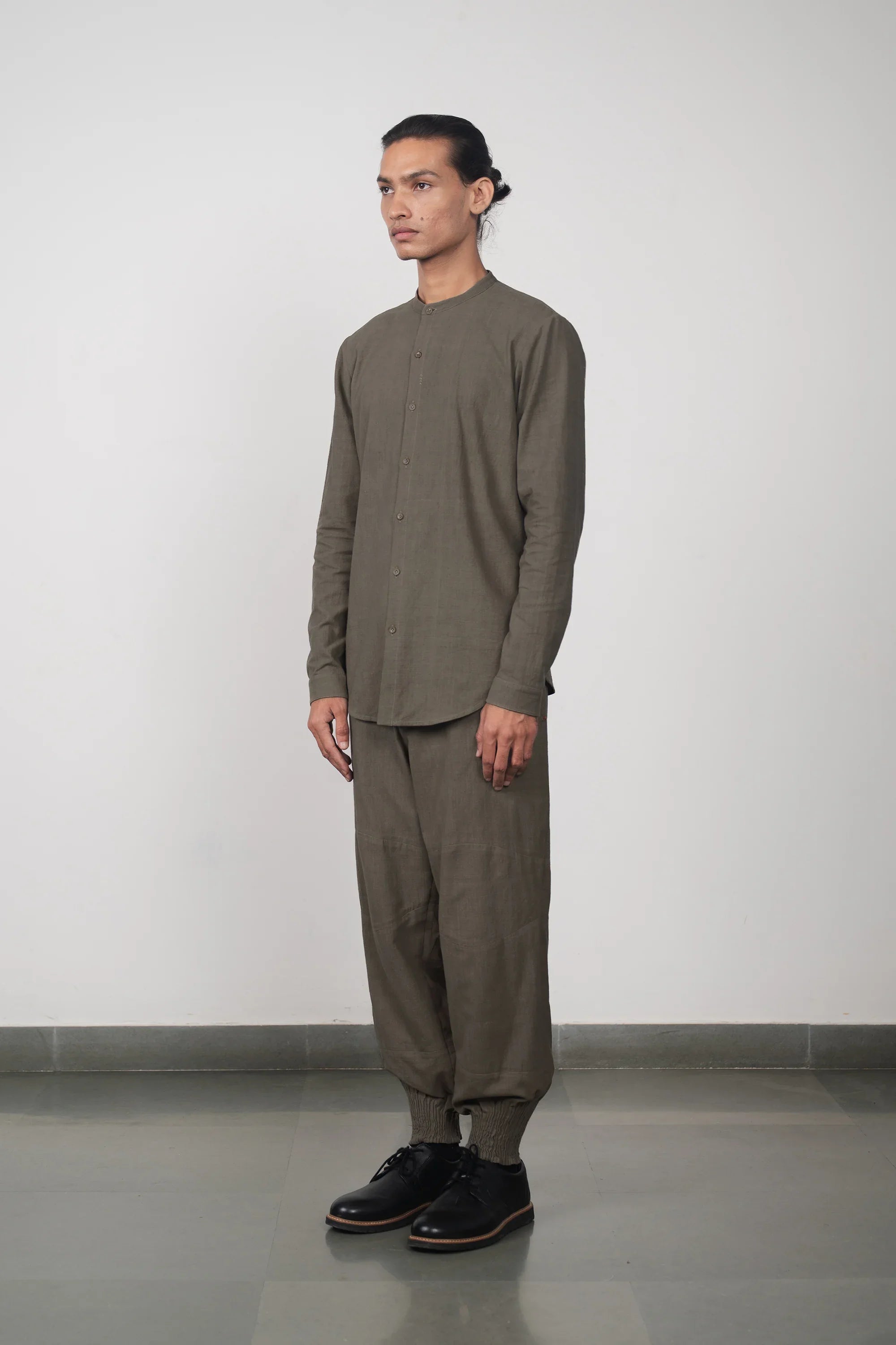 Ash Grey Collar Shirt