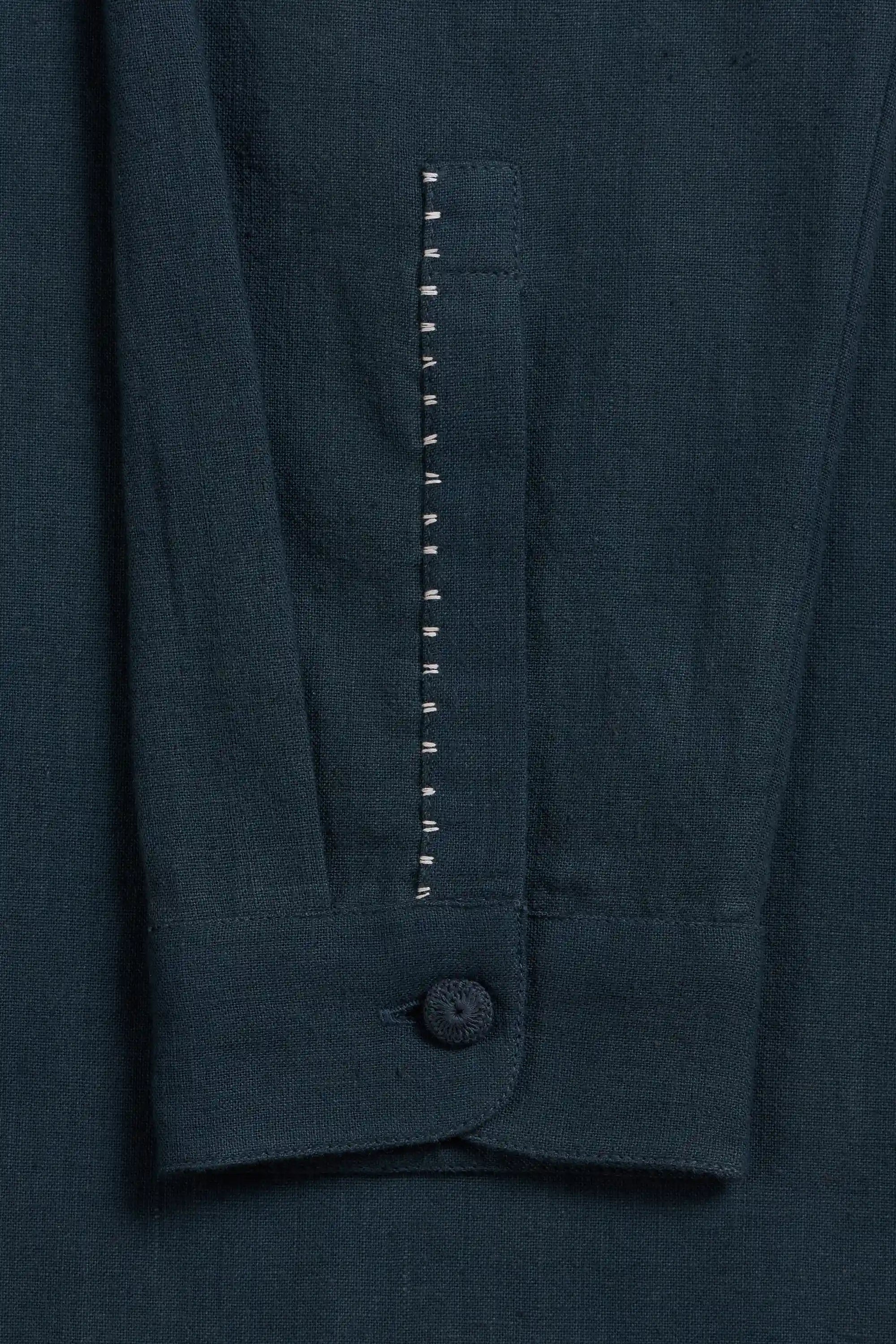 Fabric close up with hand details