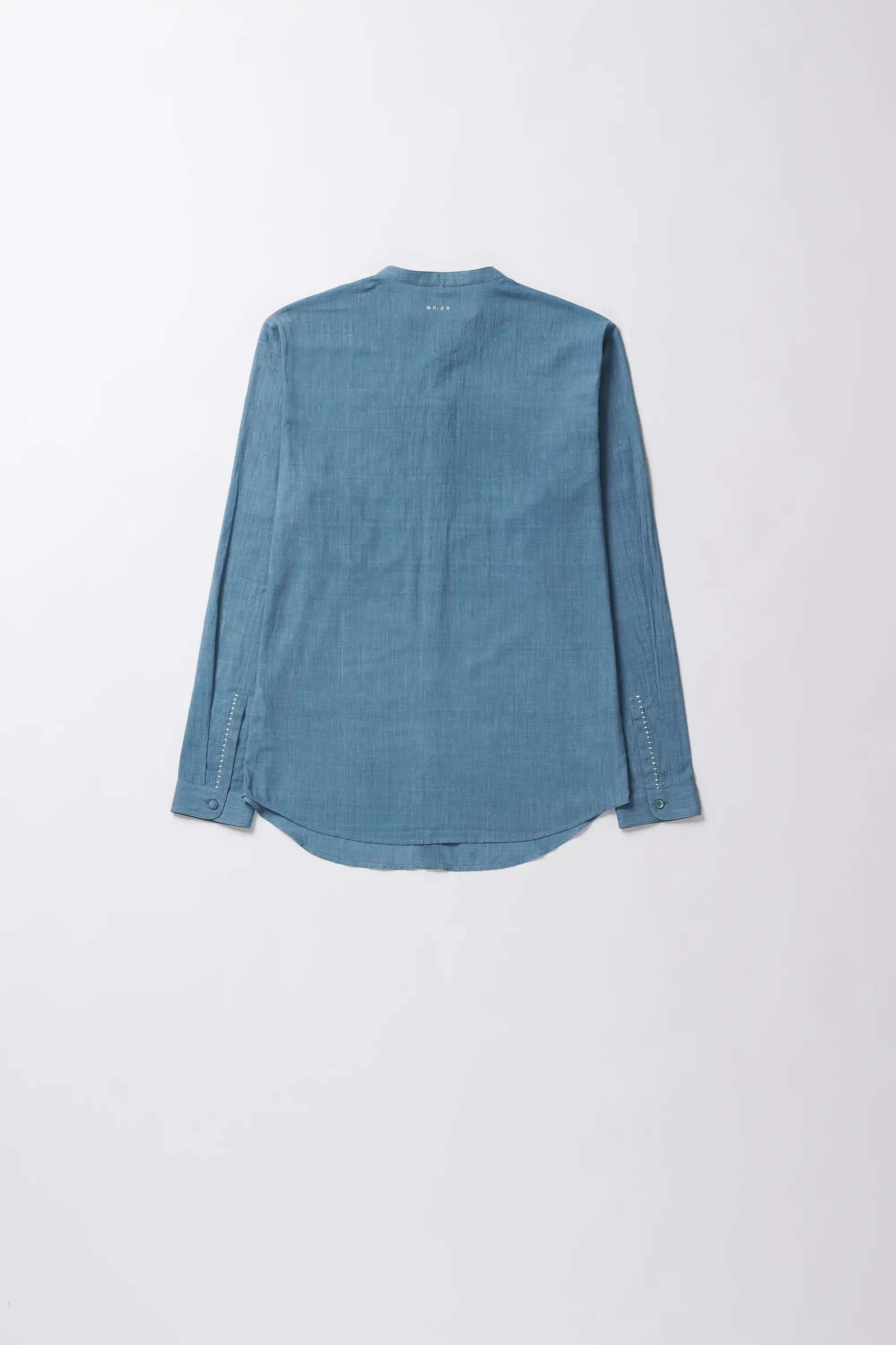 Powder blue men's shirt with full-sleeves