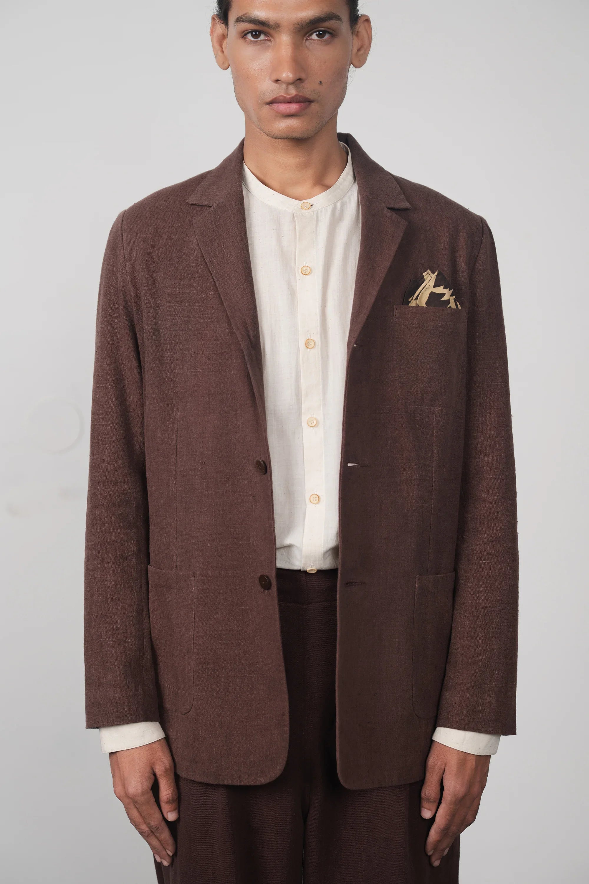 Oversized Jacket in Burnt Umber