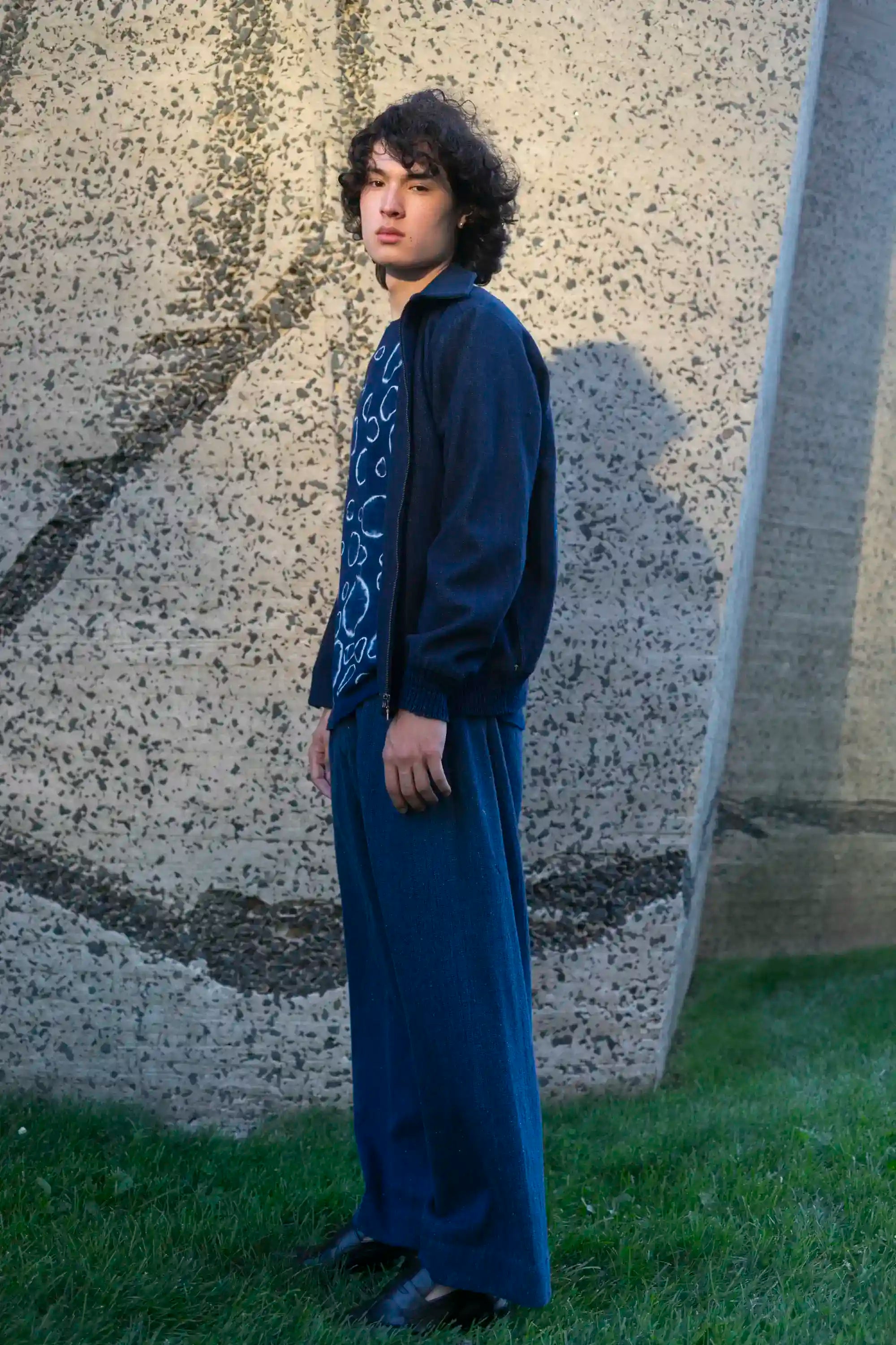 Indigo Handspun Cotton Denim Pant